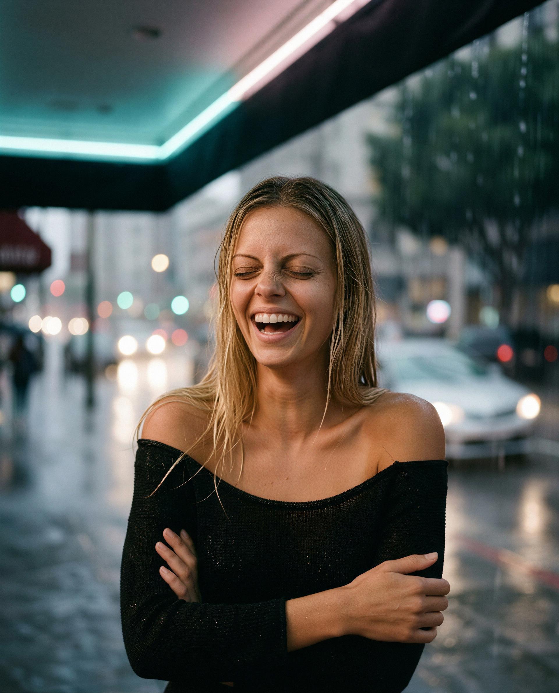 Wet hair, wicked grin - earn a closer look? 🥺, by Emilia McGuire