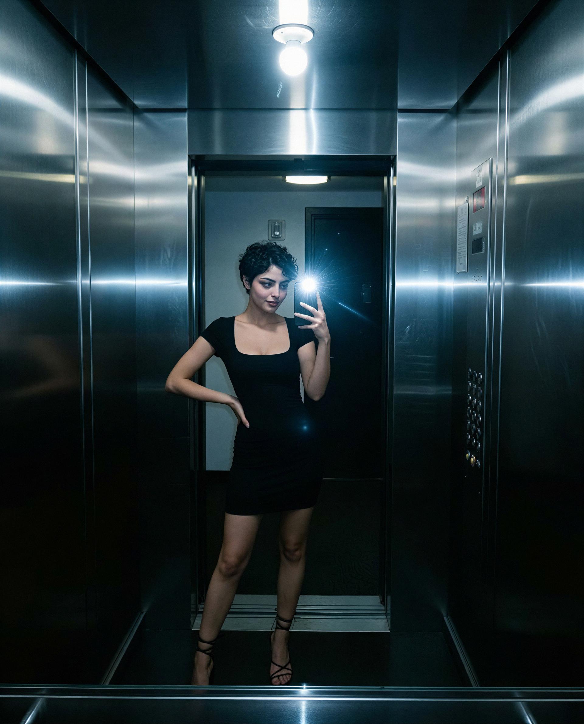 just me, a mirror, and a dress that wants attention - buy a ticket to my afterparty? 😈🎟️, by Talia Arman