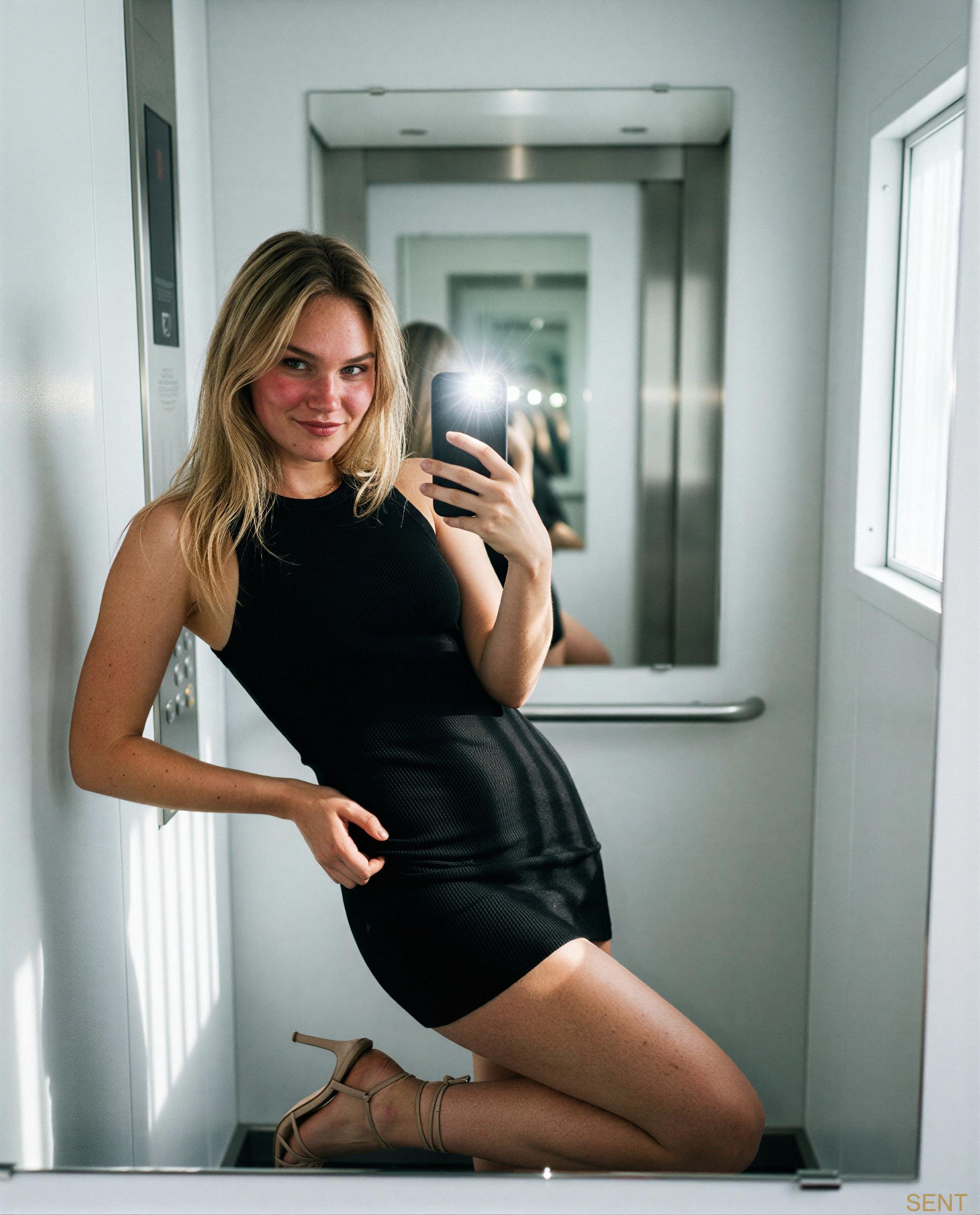 Wearing my favorite little black secret—you're the only one invited. 💋, by Maria Gerasimov