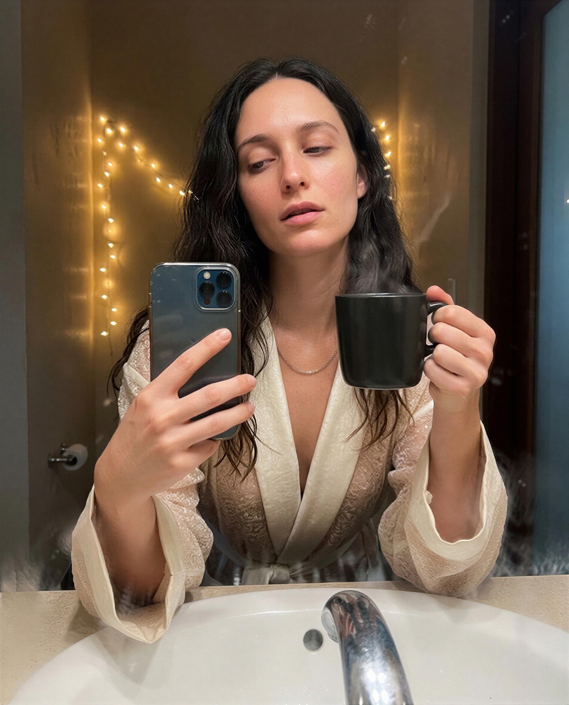 Steam, silk, and one private invite - want to be the only one I let in? 😘, by Emily Schäfer