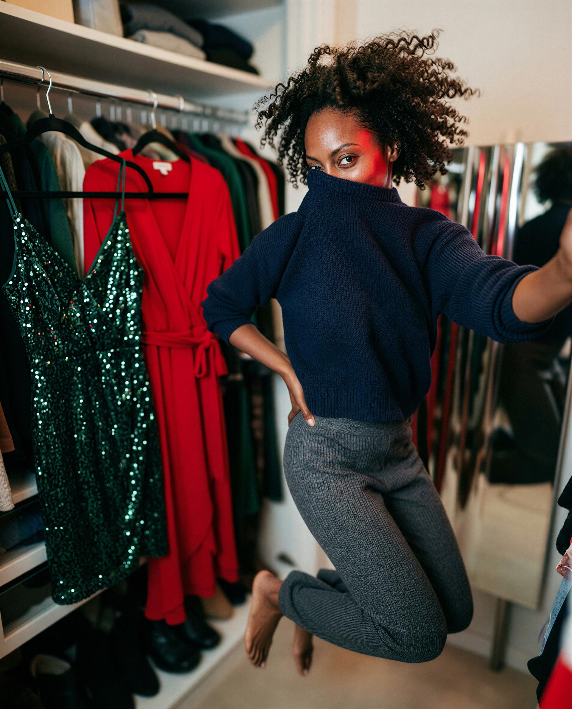 Tucked away in my closet with a secret—wanna be the lucky one to uncover it? 💕, by Grace Freeman
