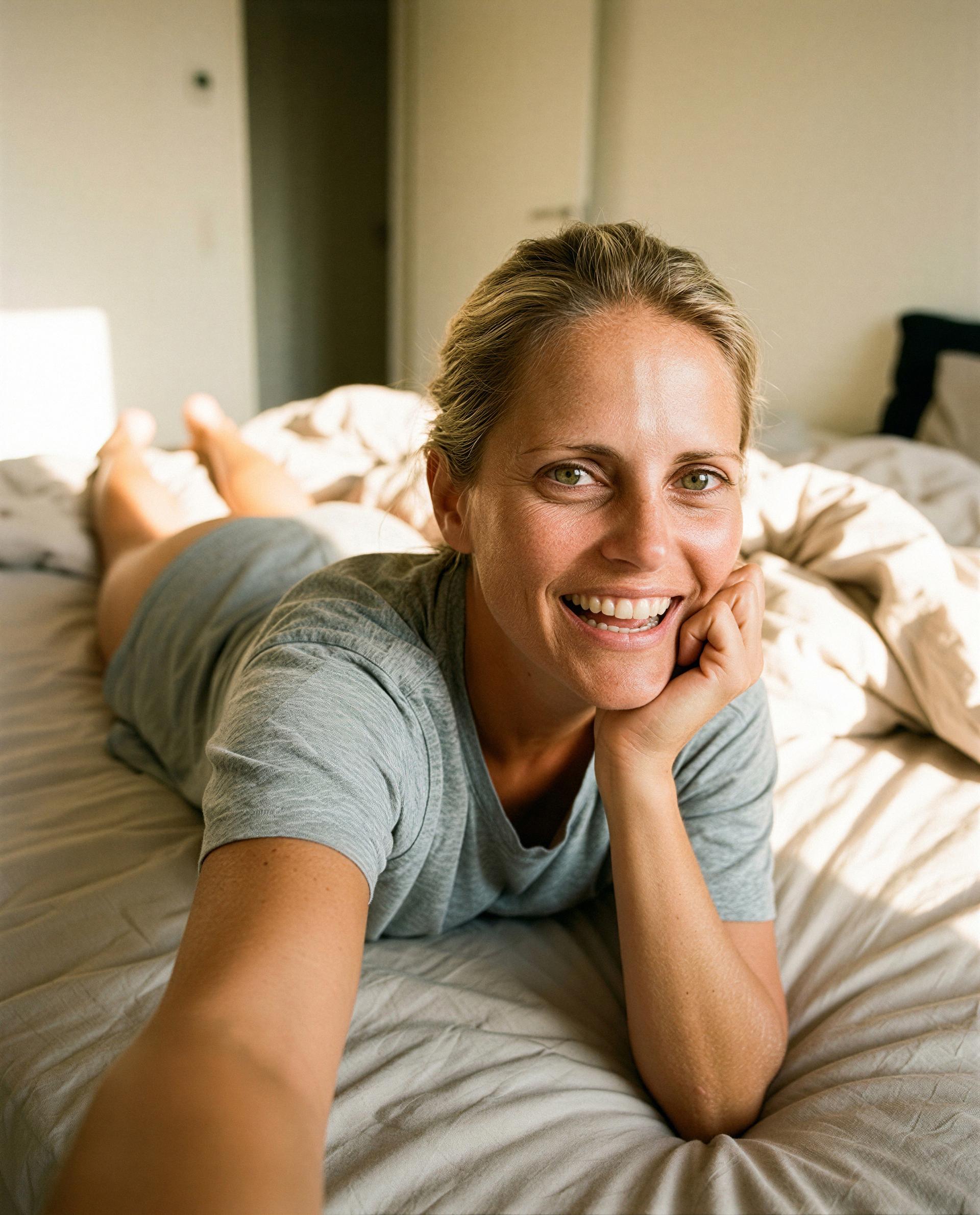 Just lounging in my happy place, who’s ready to join the fun? 😘, by Sandra Johansson