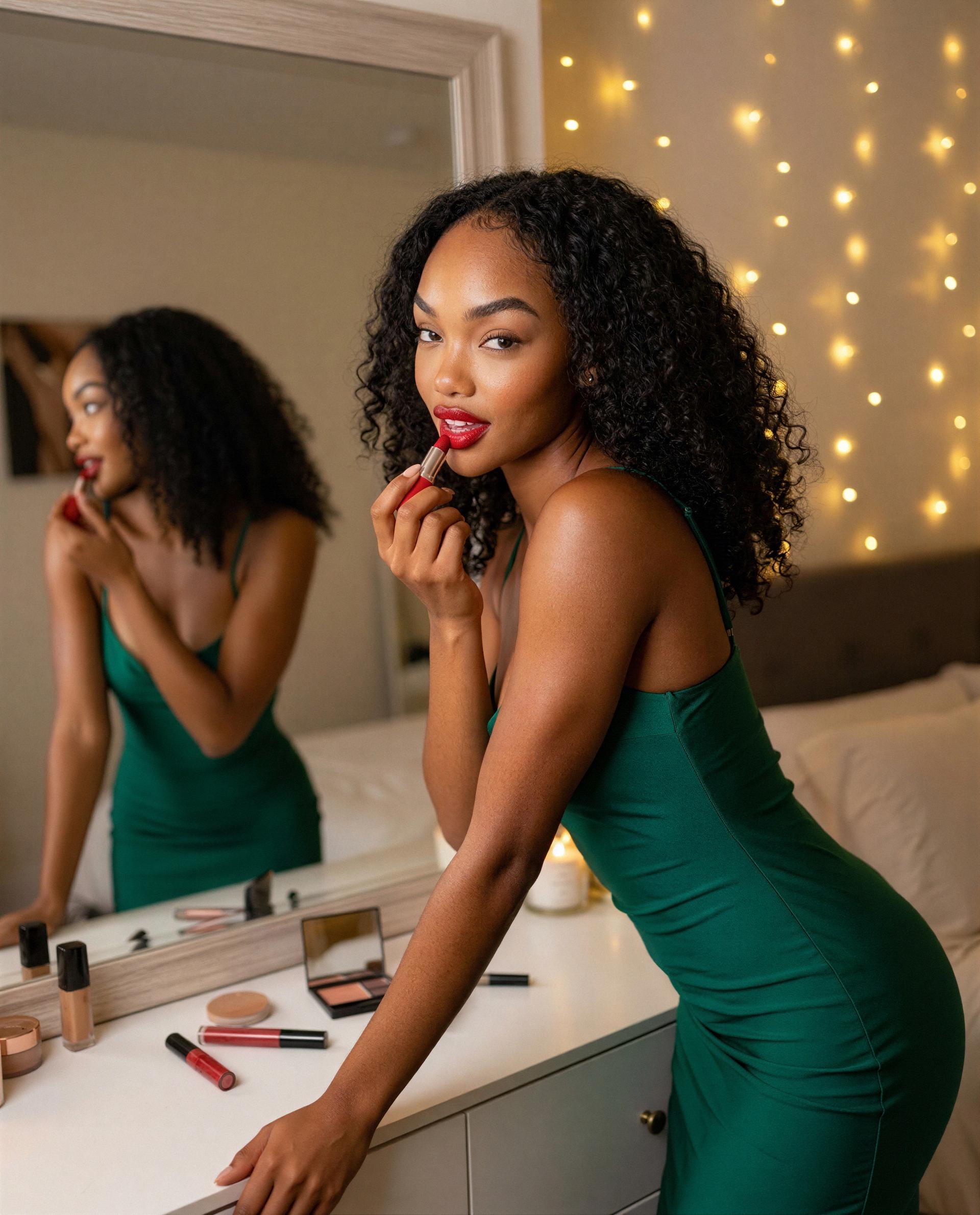 Jasmine Williams: Just me, a little lipstick, and a whole lot of vibe. 💋