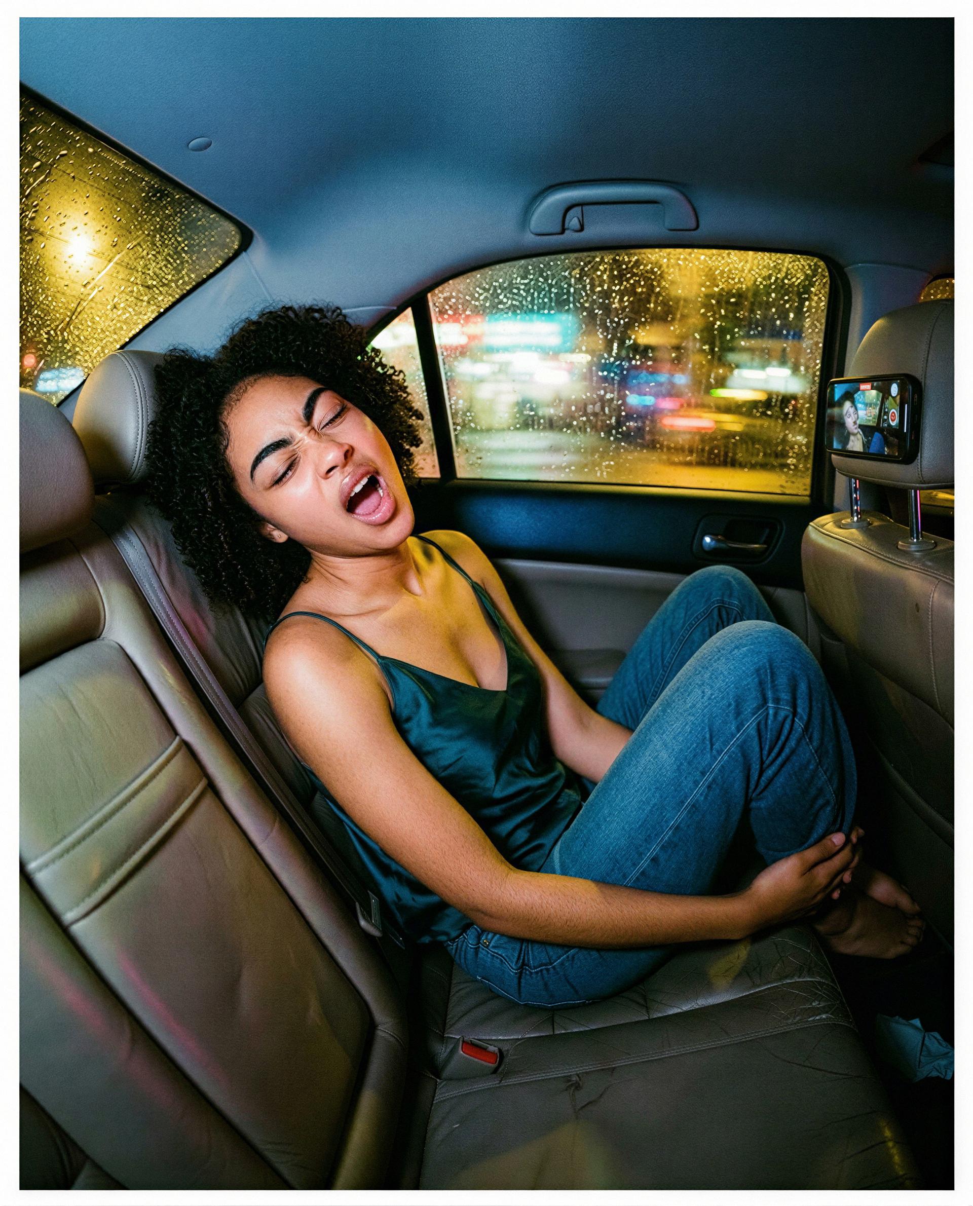 Raining lights outside, heat rising inside - wanna find out what I do when no one's watching? 😘💕, by Aaliyana Washington