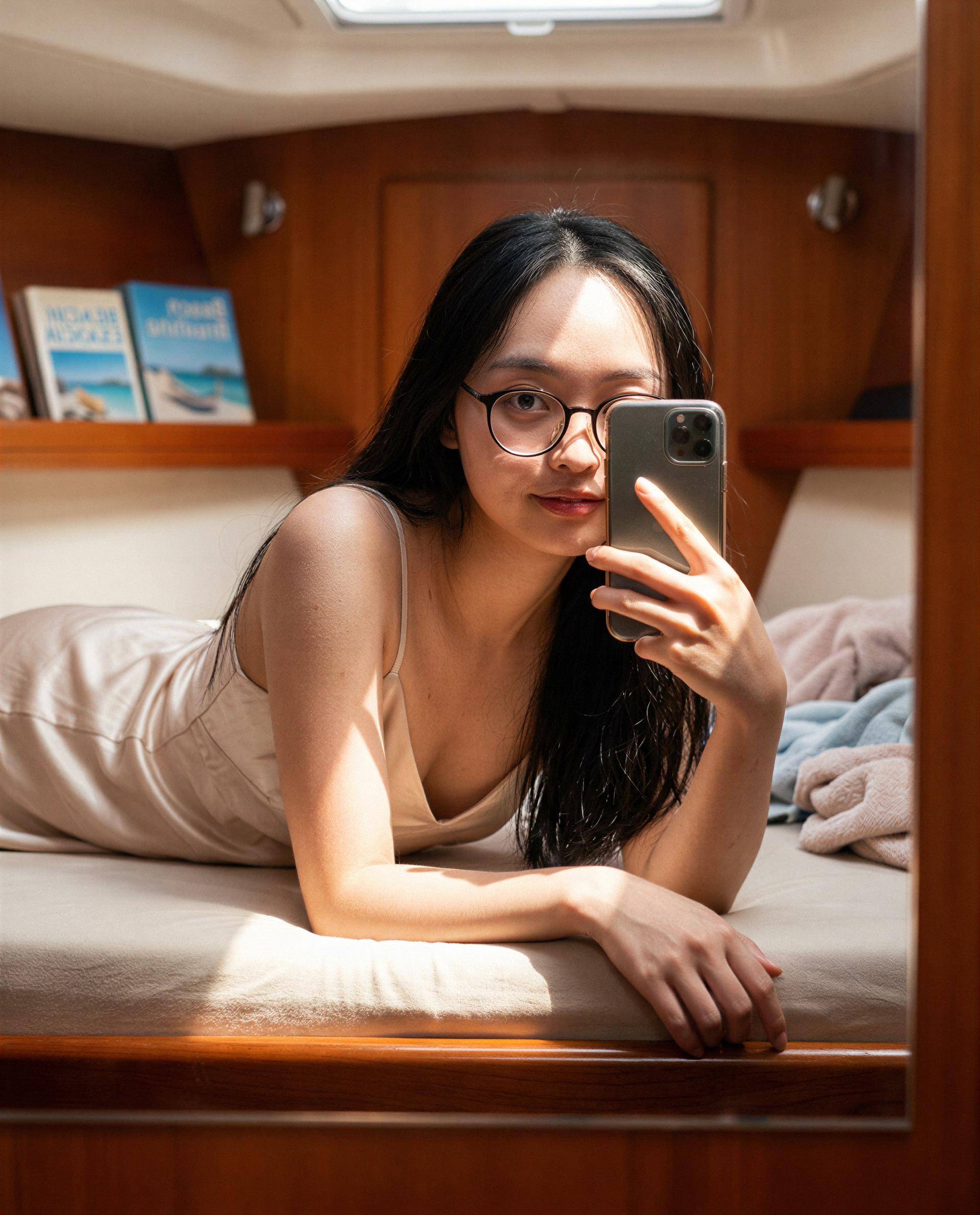 Lying here—want to be the one I let behind the curtain?, by Jing Guan