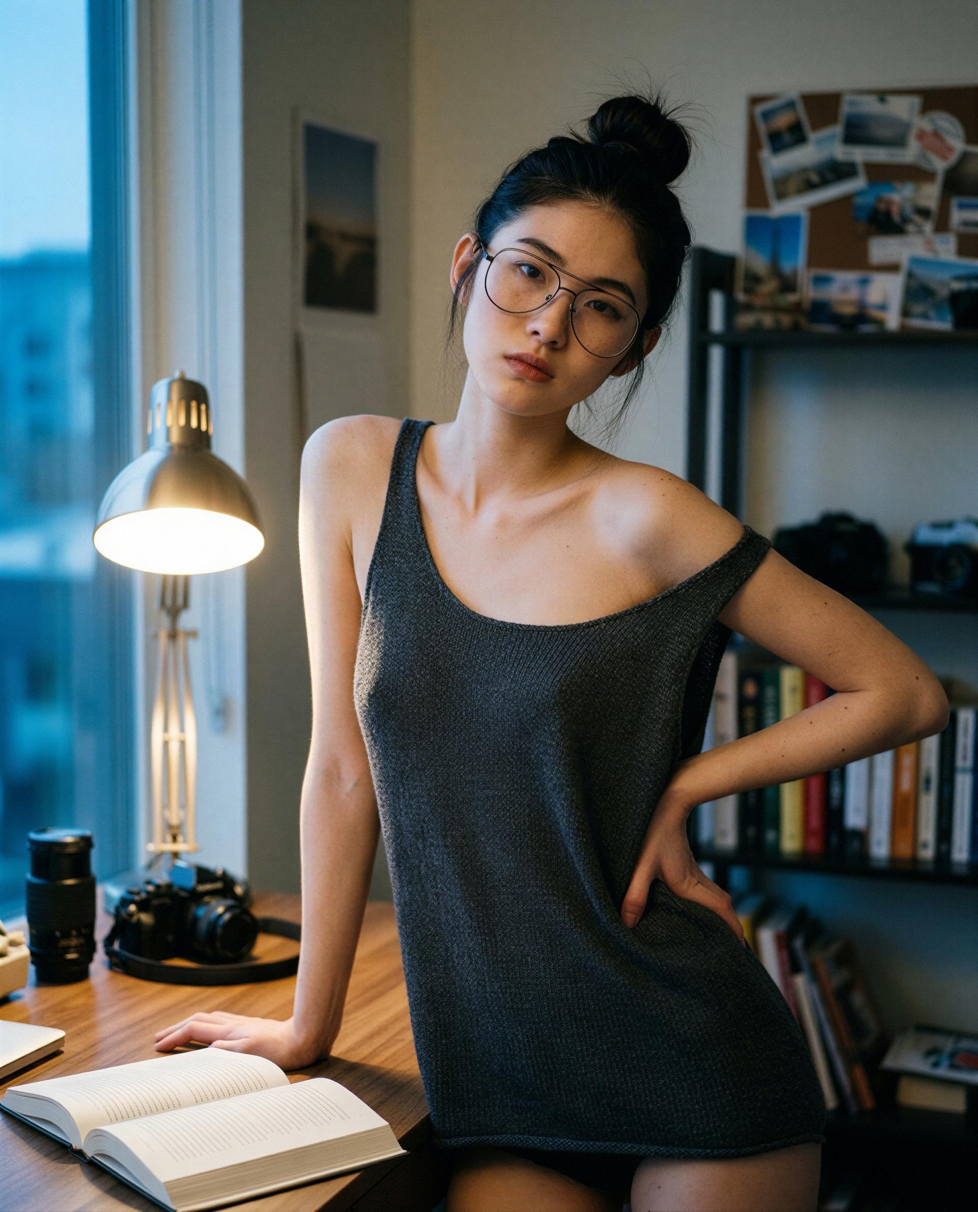 Library’s closed but my office hours are wide open—want a private session? 😉💕, by Chloe Nguyen