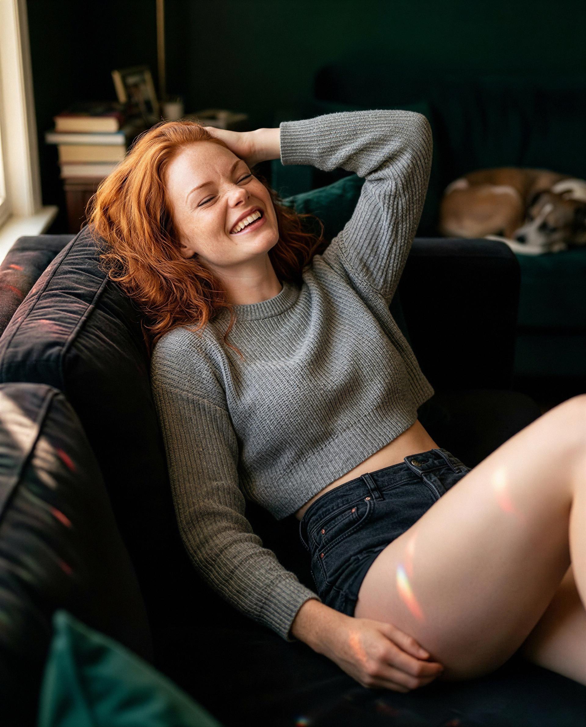 Just lounging and plotting ways to make you blush - subscribe and I’ll start the lesson 💋, by Edith Cassidy