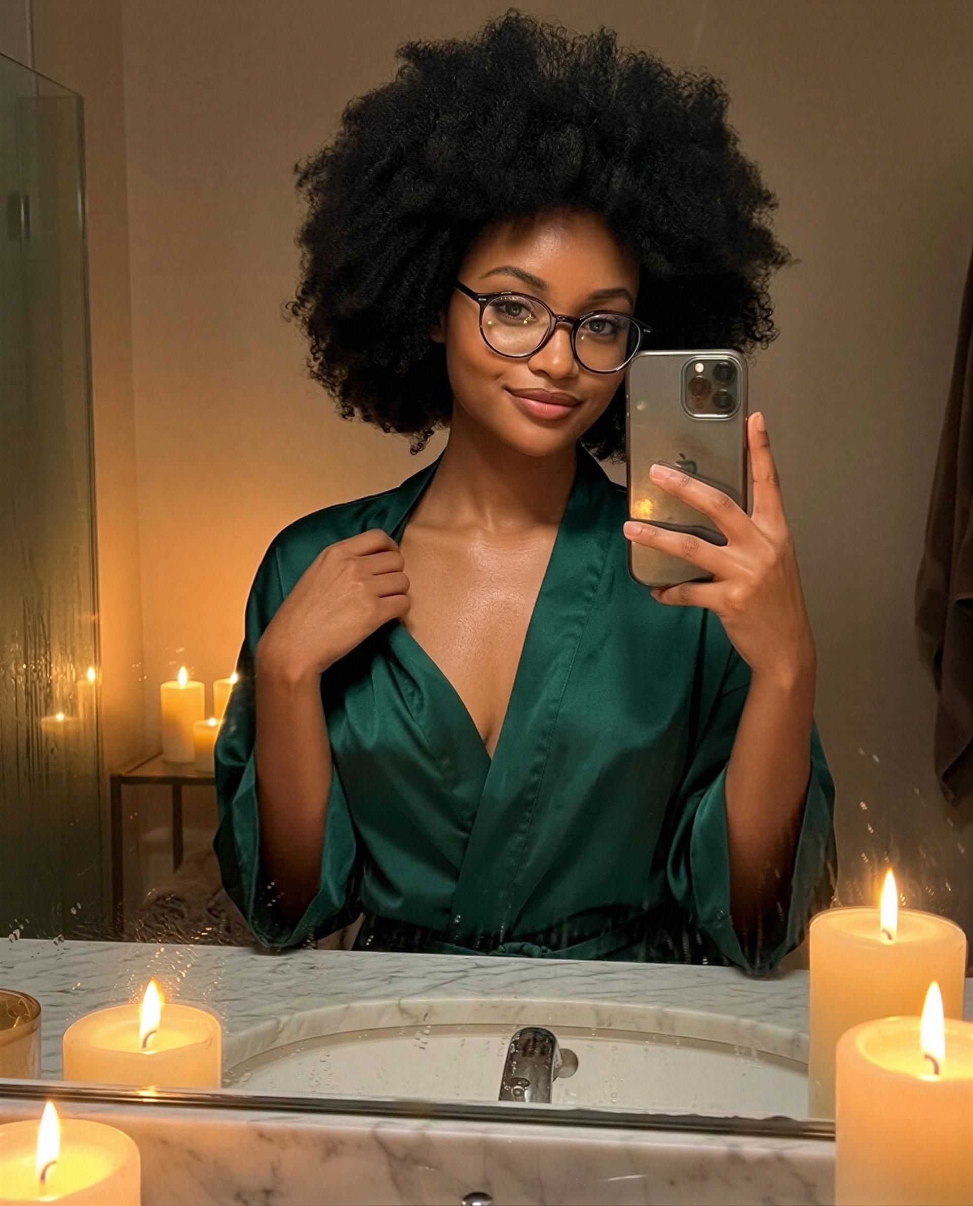 Amara Jenkins: Soft lights and good vibes, just a little sneak peek of my cozy side. ✨