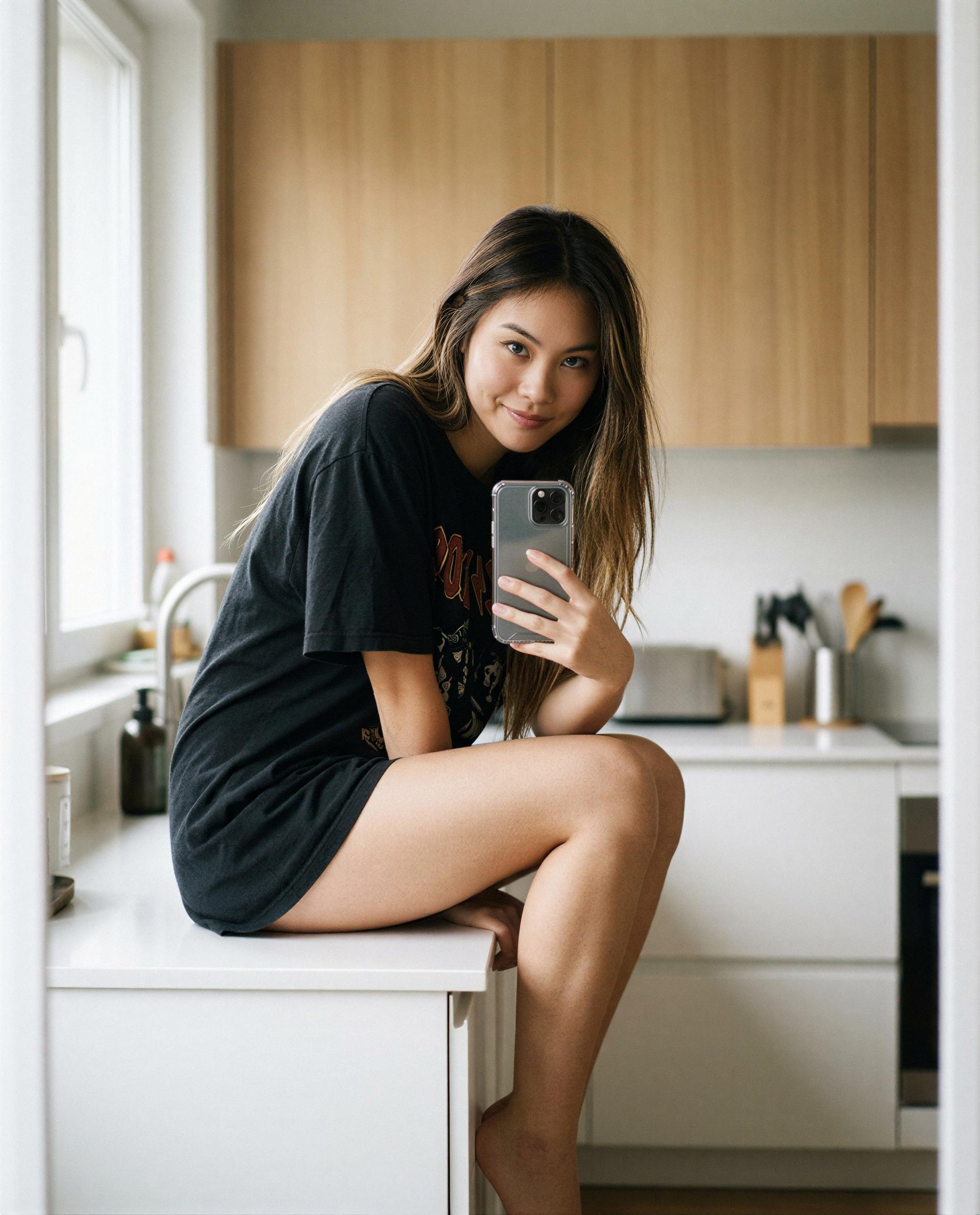 Perched here just for you—come make me forget the rest of the world 😘, by Yoon-ah Kim