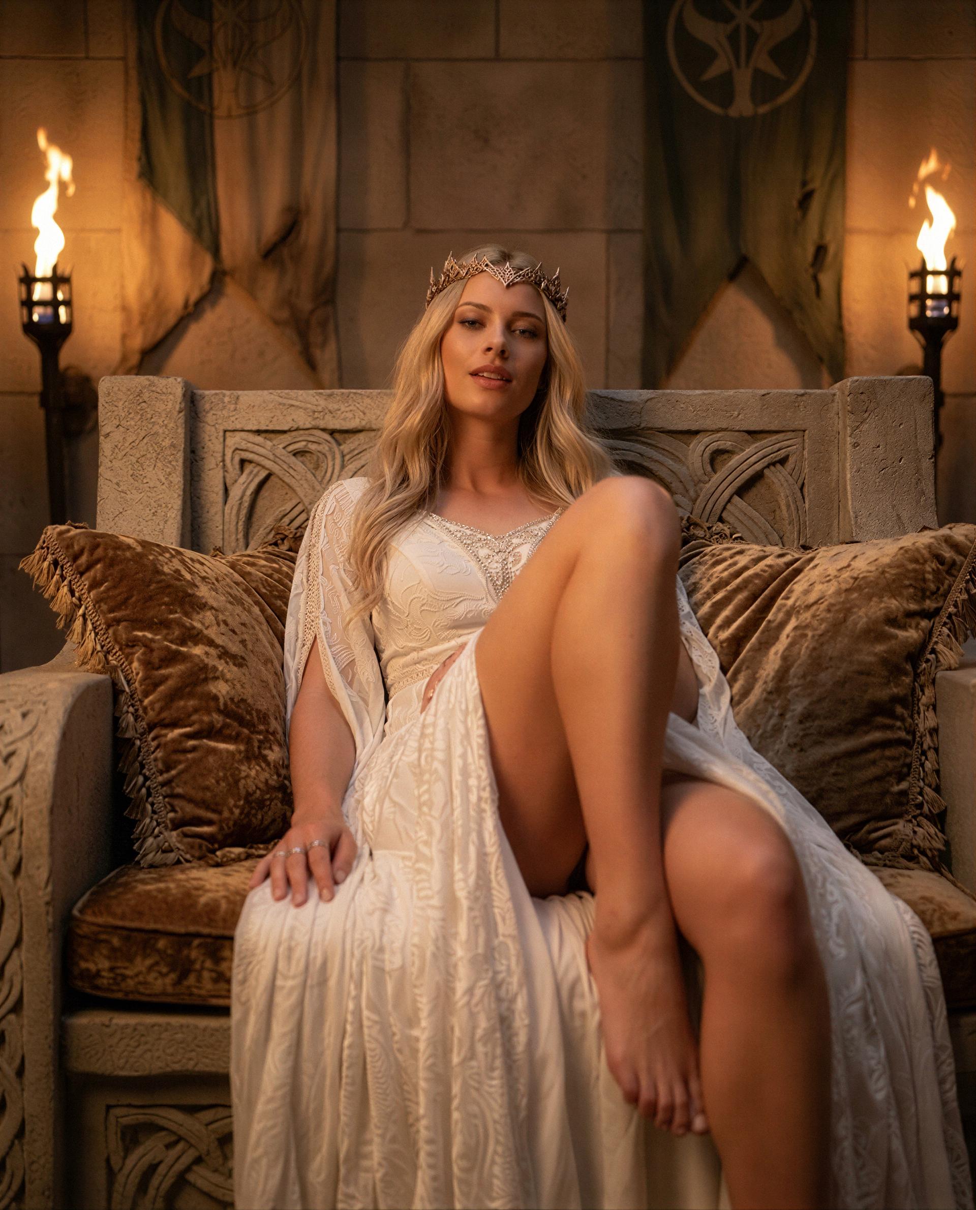 Throne’s warm - brave enough to cross the velvet and earn my favor? 😉, by Gianna Russo