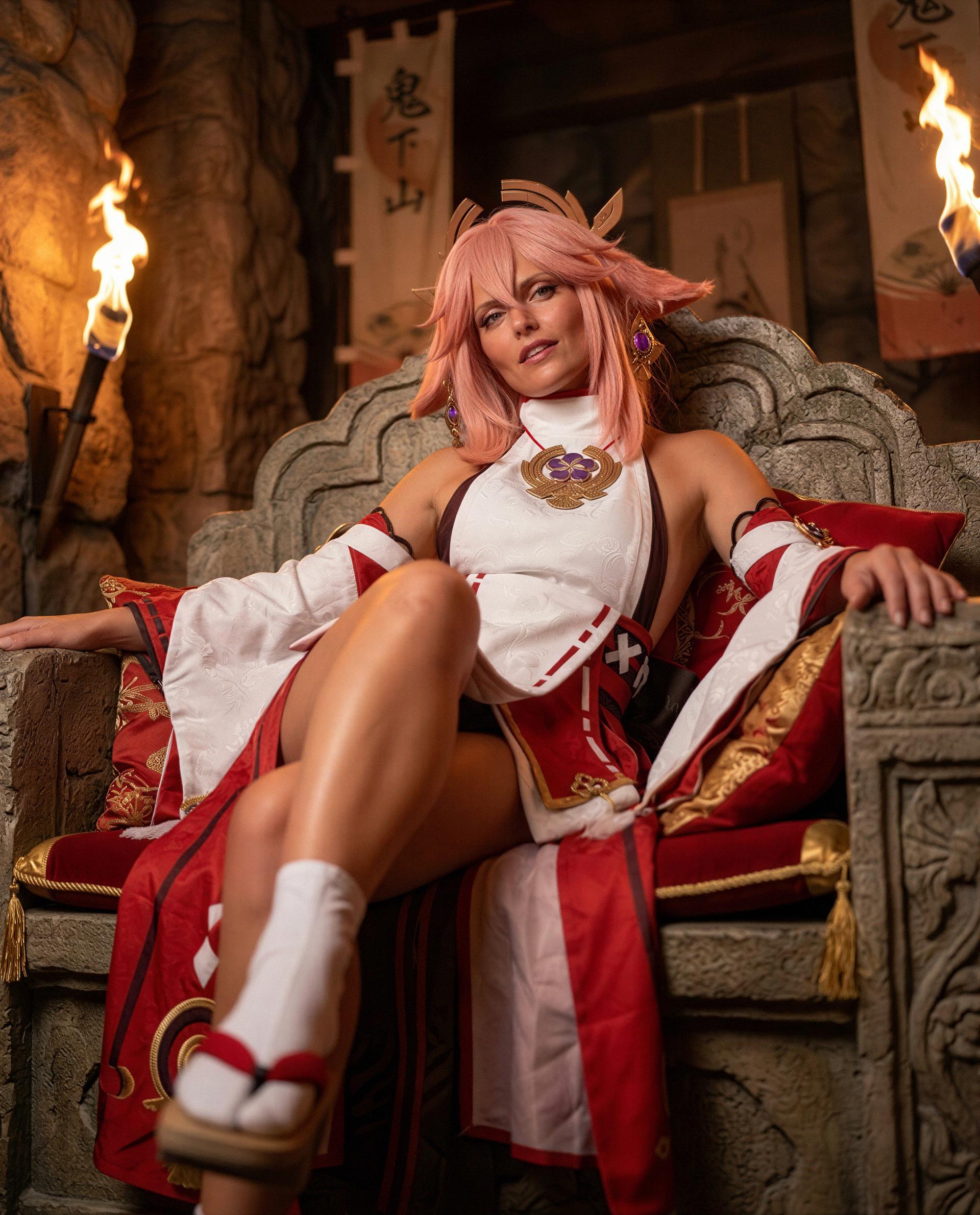 Saved you a spot on my throne—come warm it up with me? 😉🔥, by Sandra Johansson