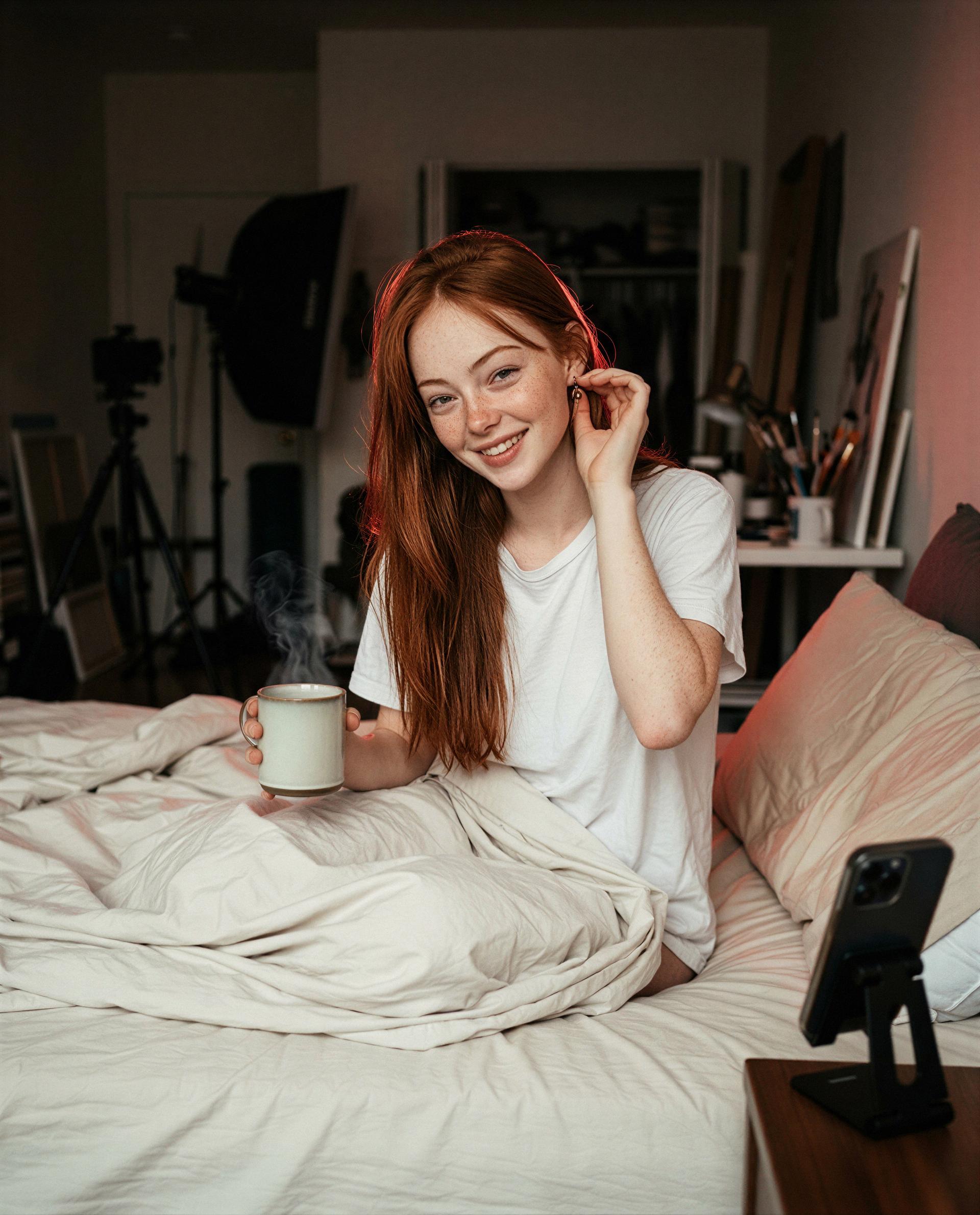 Warm mug, warmer thoughts - be the reason I smile like this behind closed doors 😉💕, by Zoe Kujundzic