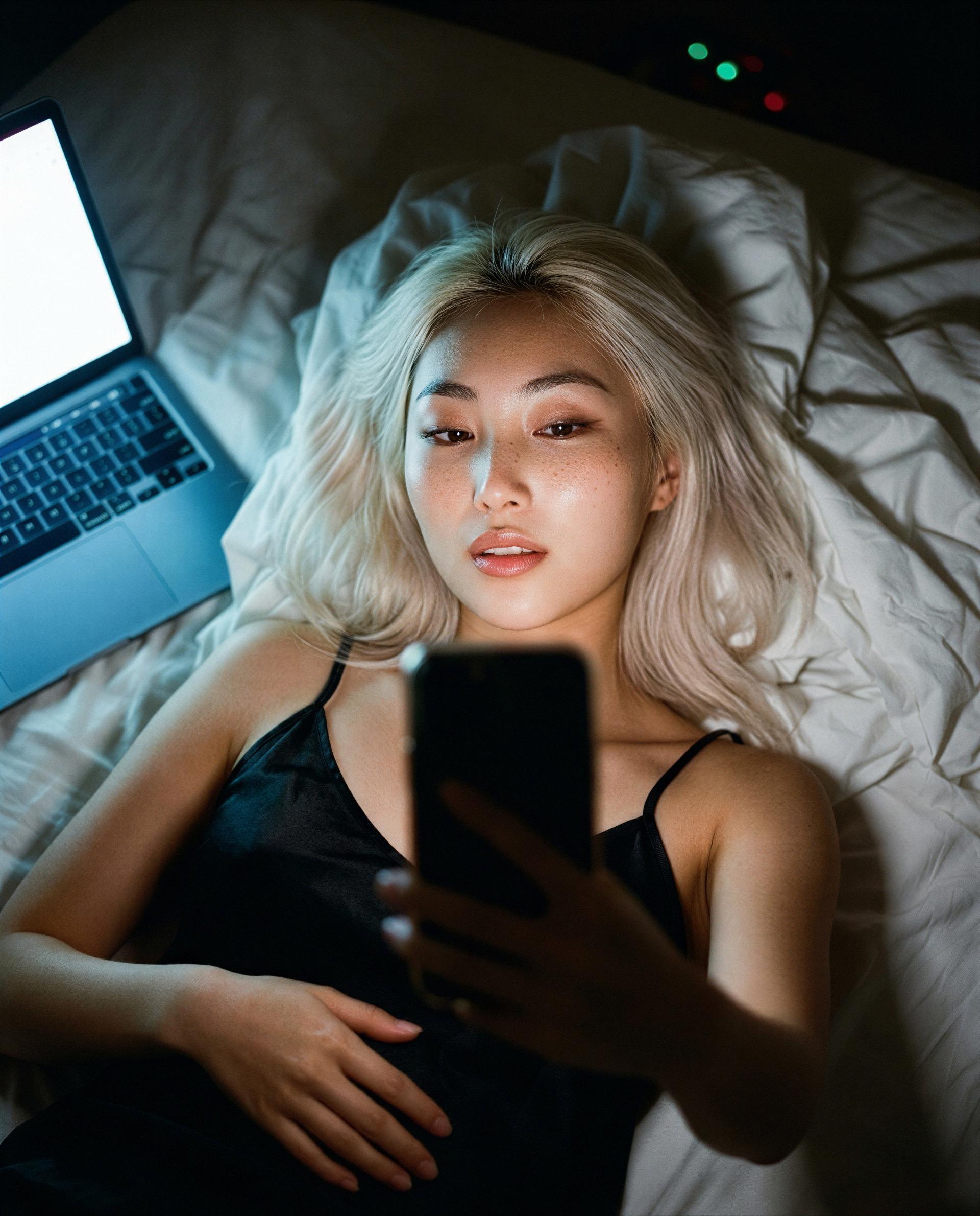Phone in hand, low lights—prove you can keep up and I’ll make it worth your while 💋, by Shizuka Inoue