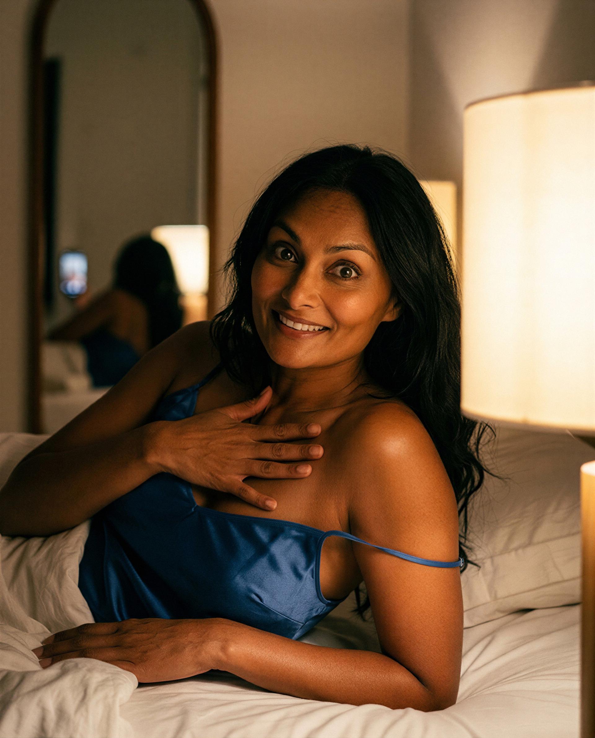 I left my nightlight on for you - come closer and I’ll show you why. 💕, by Sita Ali