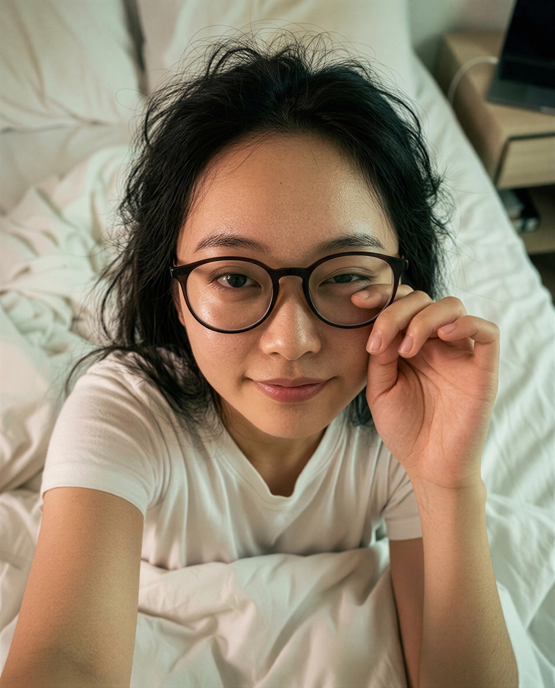 Bedhead and bold—slide into my DMs for the bonus round., by Jing Guan