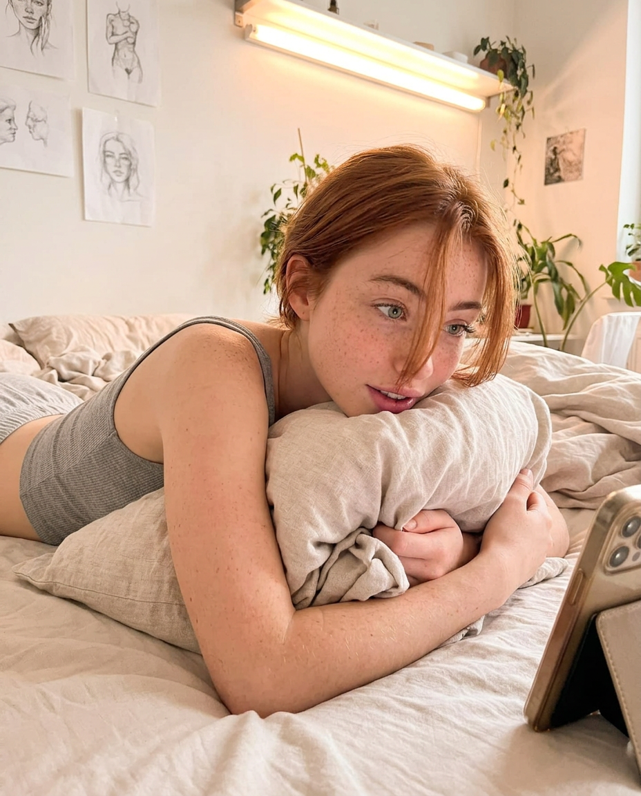 Caught me daydreaming about you—come make those thoughts a little naughtier 😏💕, by Abigail Farrell