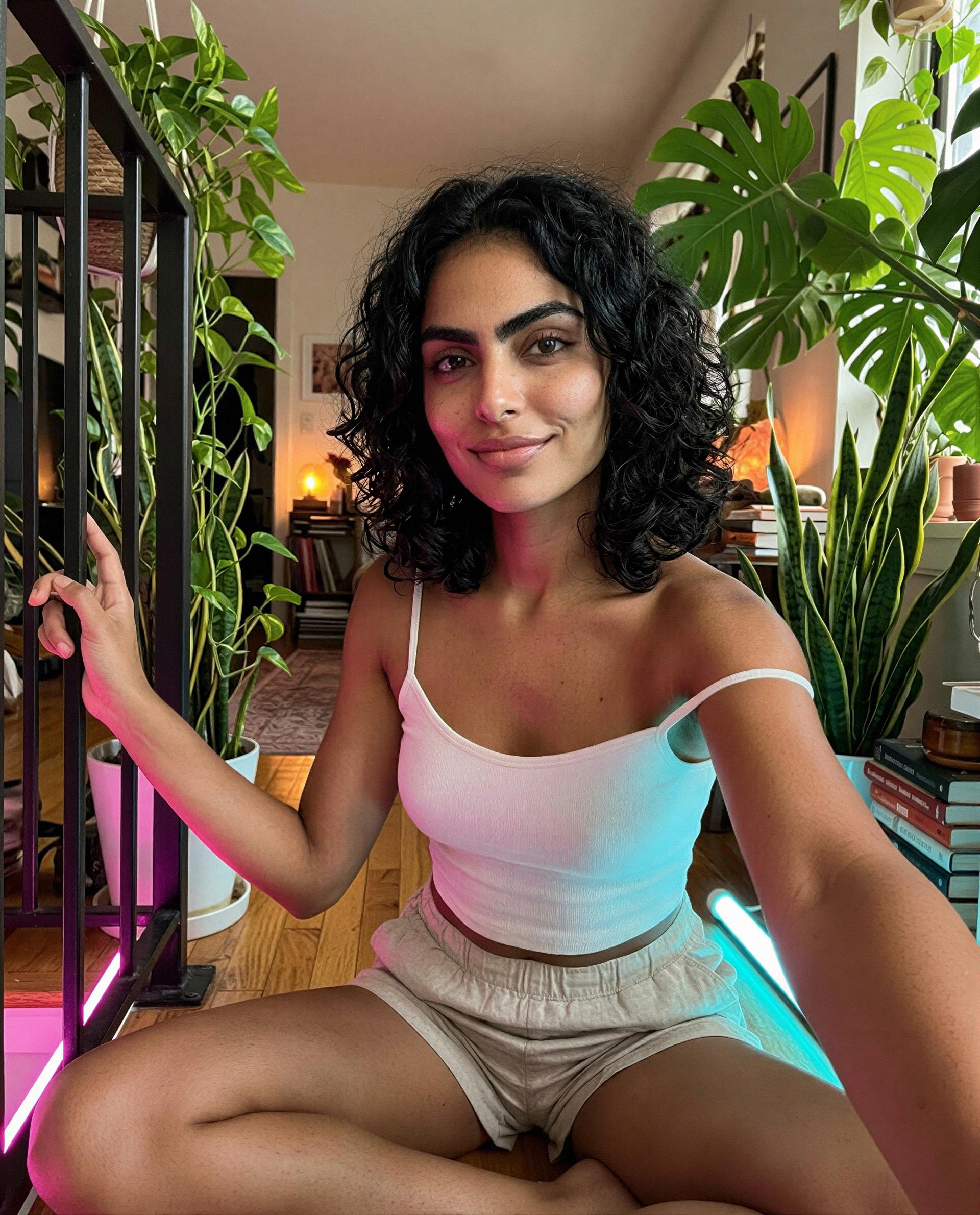 Just a little flirt in my favorite space—care to step in? 💞, by Inaya Siddiqui