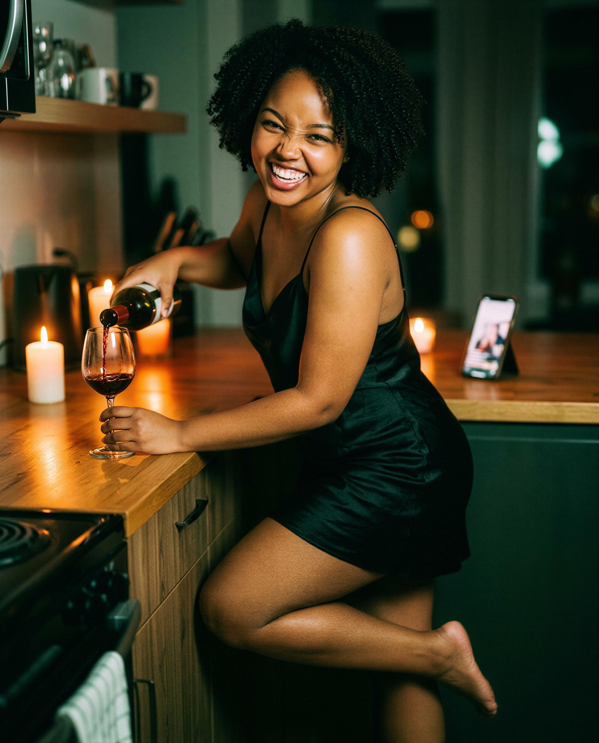 This glass is half-full of temptation - drink up privately and I’ll show you the rest 😈, by Chantelle Jones
