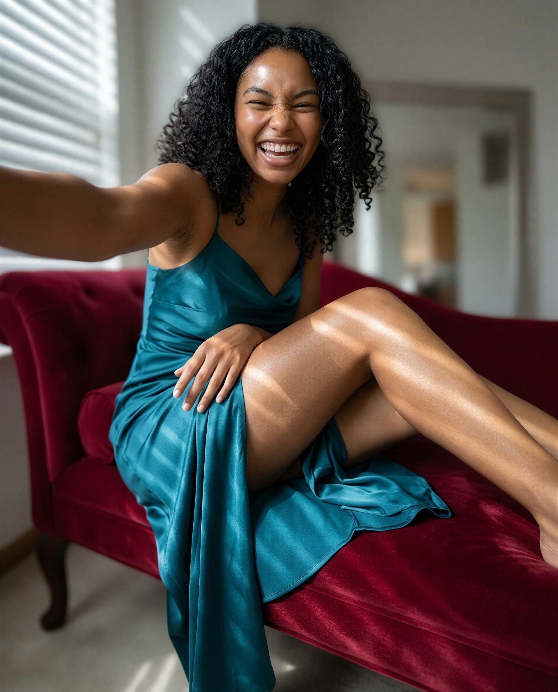caught smiling at thoughts of you - come make them real? 😘, by Ayanna Quaye
