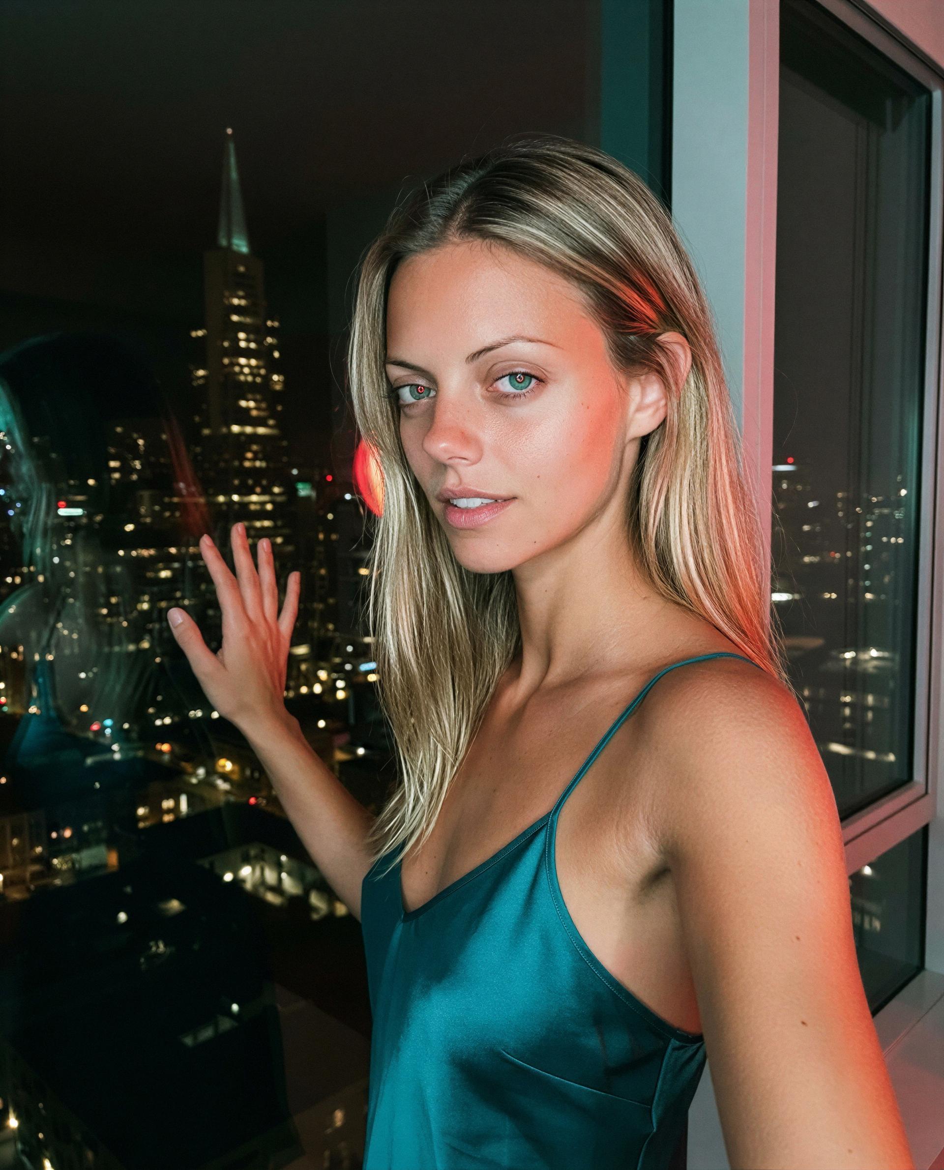 Window, city lights, and a secret show with your name on it - wanna RSVP? 🥺, by Emilia McGuire
