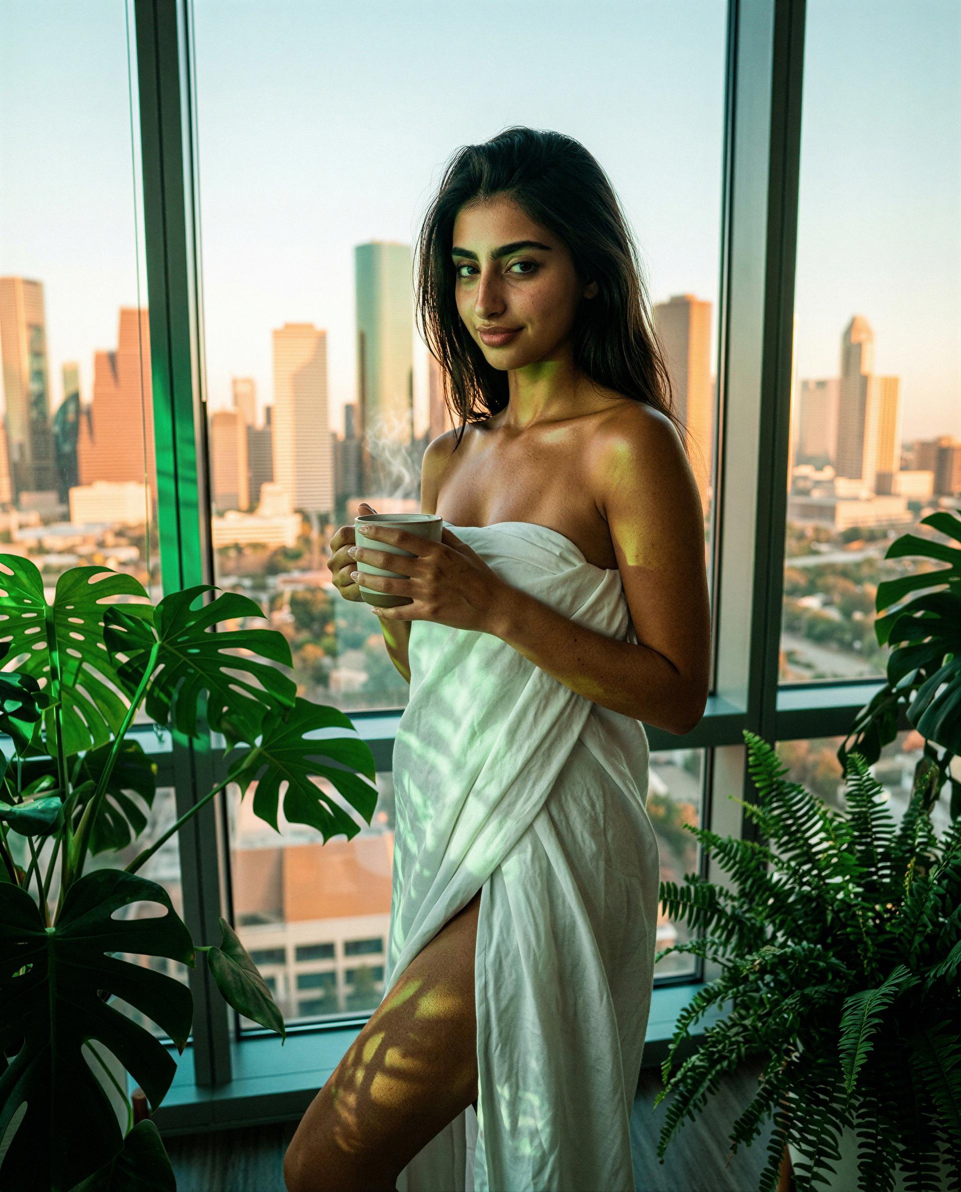 City’s beautiful, but tonight I’m the skyline—members only 😈, by Yael Hashim