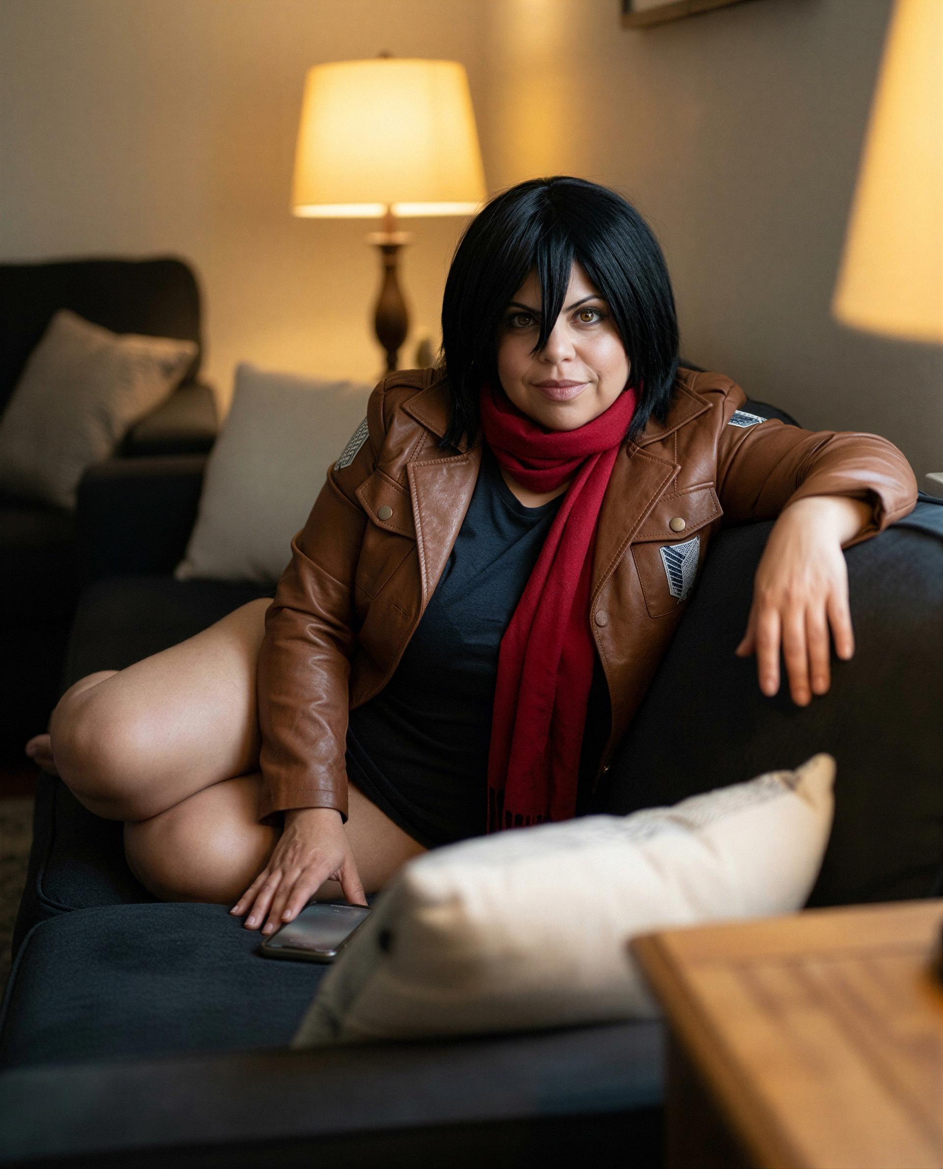 Leather and scarlet, just for you—slide into my messages and I’ll make it worth every heartbeat. 💕, by Gabriela Torres