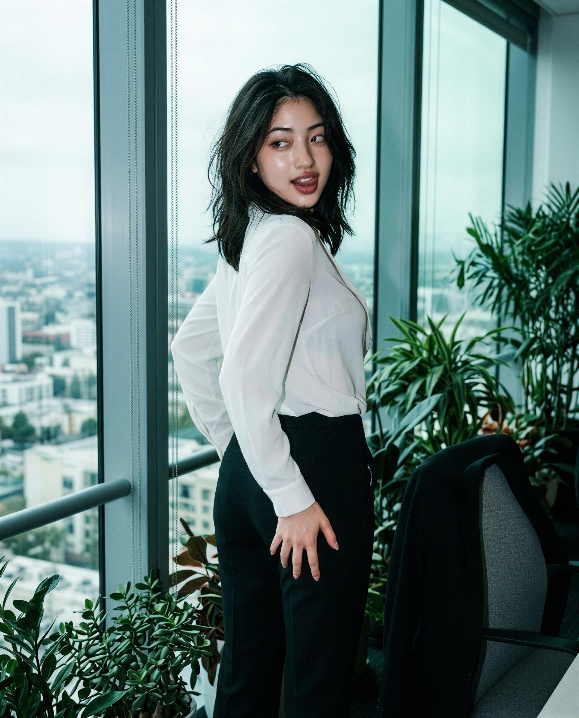 Boardroom's closed but my door isn't - want an after‑hours tour? 😉💕, by Shirin Thongchai