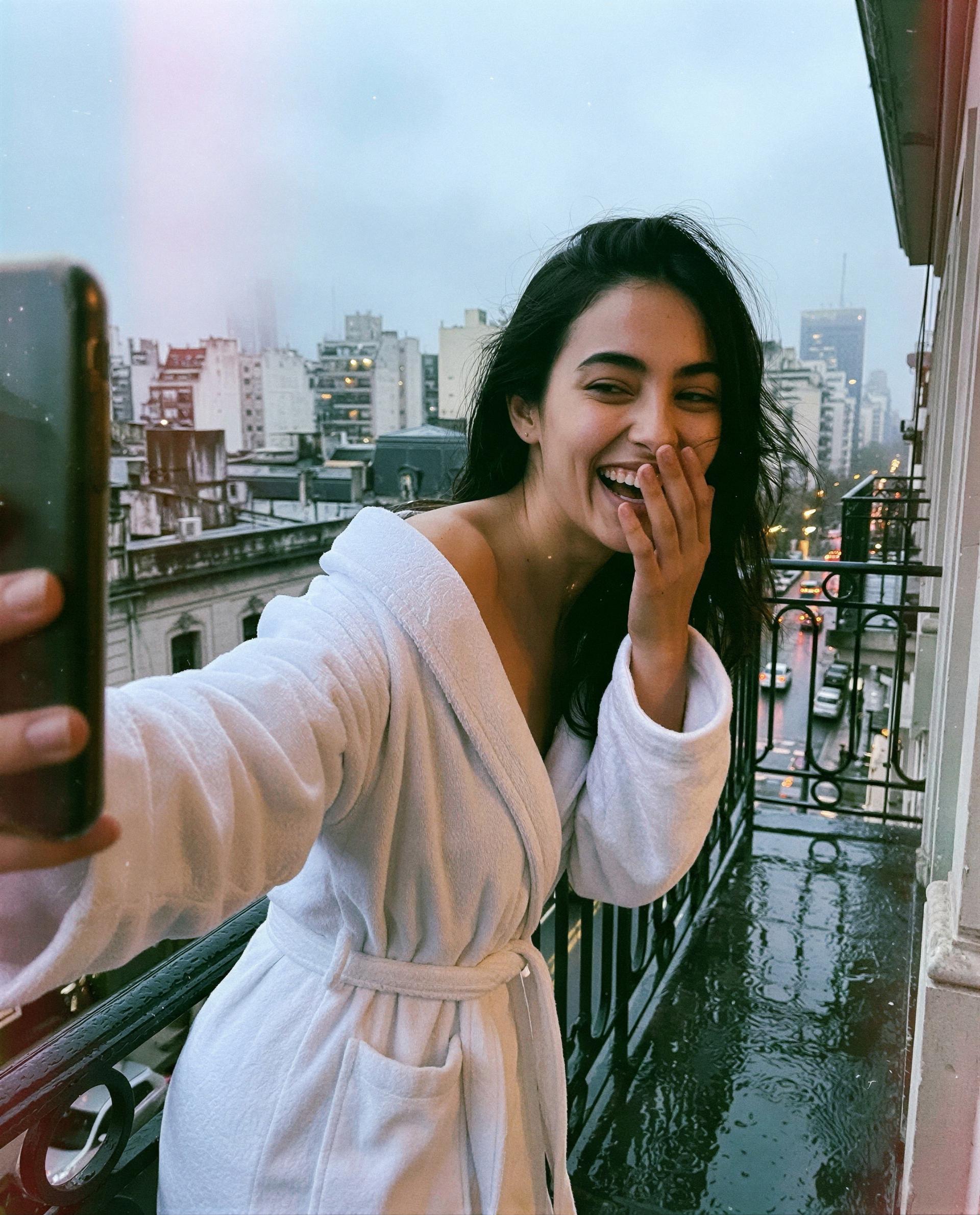 caught giggling on my balcony - pay for the director's cut and i'll show you what comes next 😳, by Isabel López