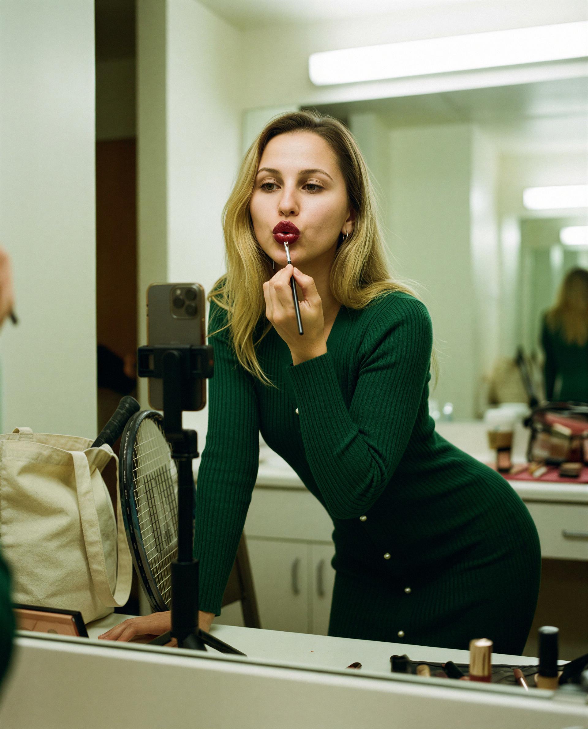 Lipstick on and feeling dangerous—unlock a private close-up tonight? 💋, by Caoimhe McCarthy