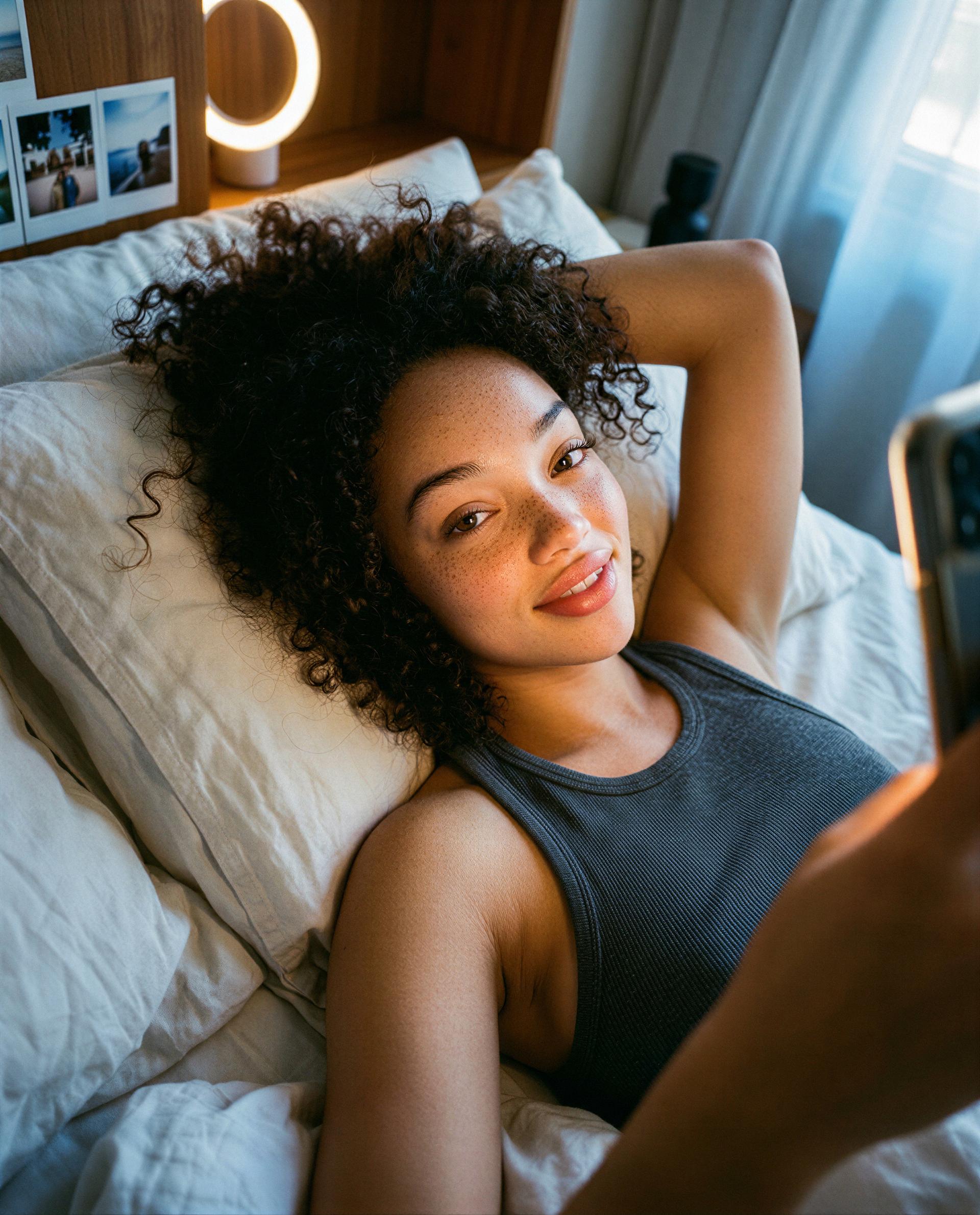 felt brave might delete—wanna be the one I send my naughtiest selfies to? 🫣💌, by Grace Johnson