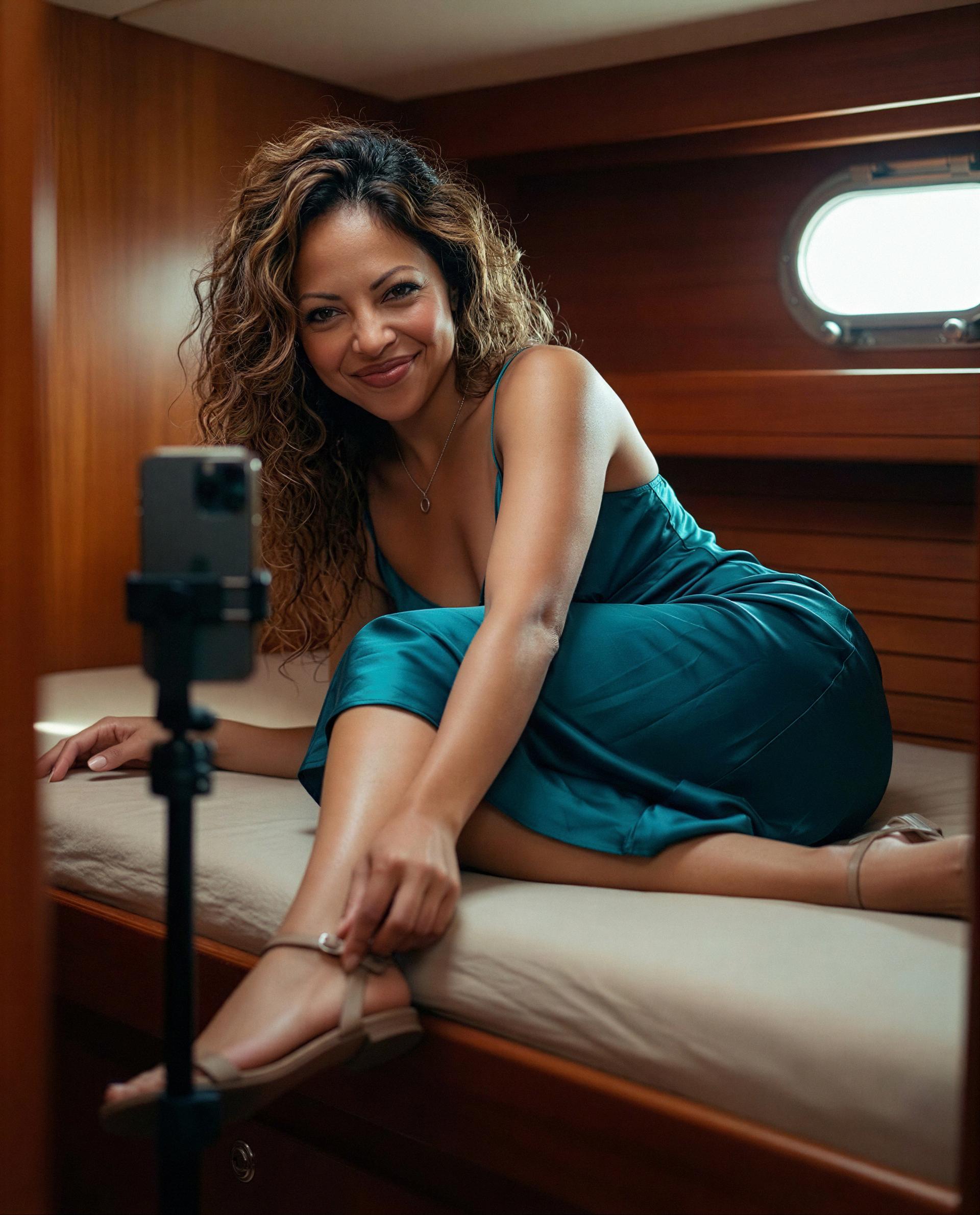 Phone’s rolling—slide in close and I'll give you a show you'll replay all night 😉, by Celeste Cruz
