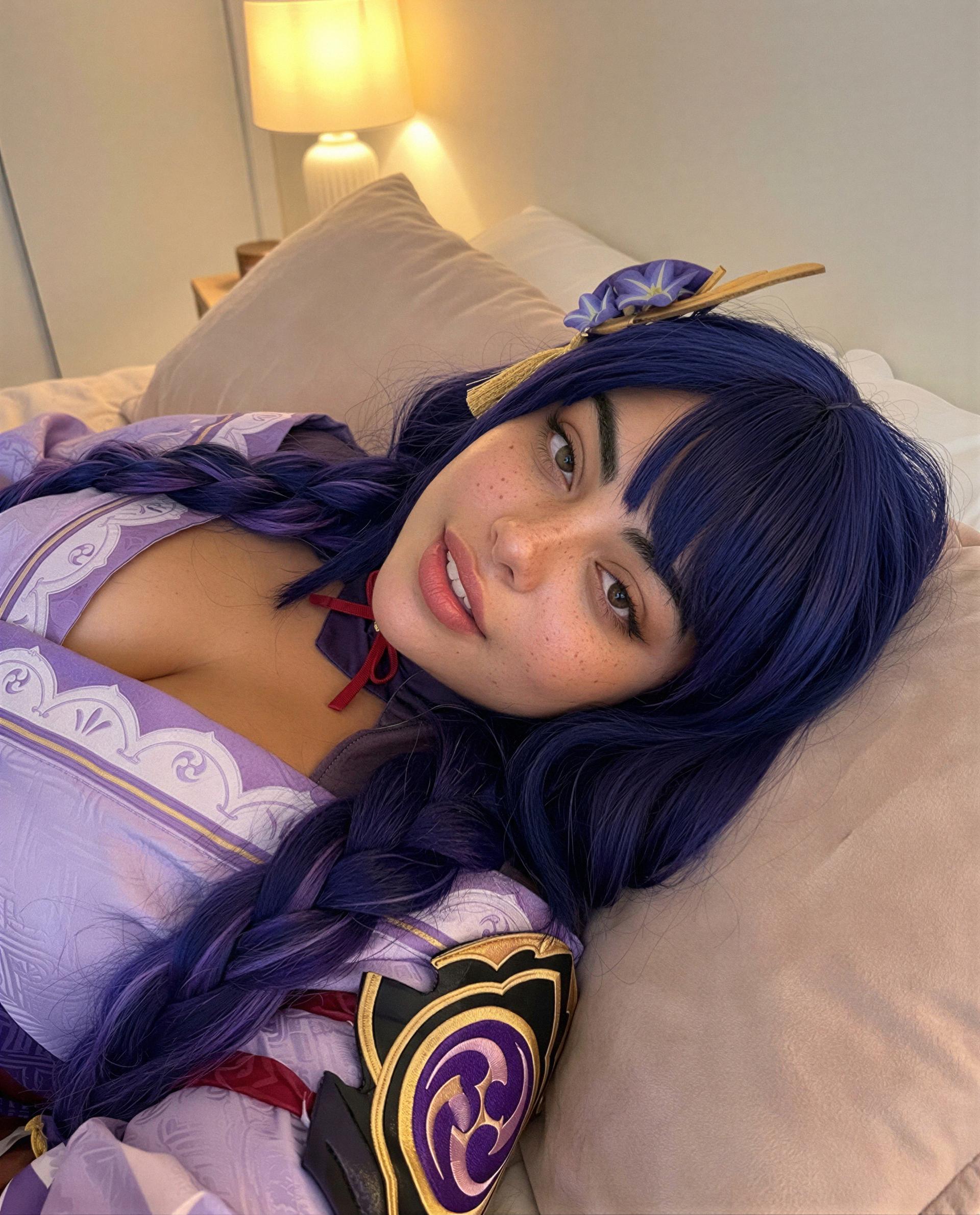 I braided my hair thinking of your hands - come prove me right 😘💜, by Ximena Moreno