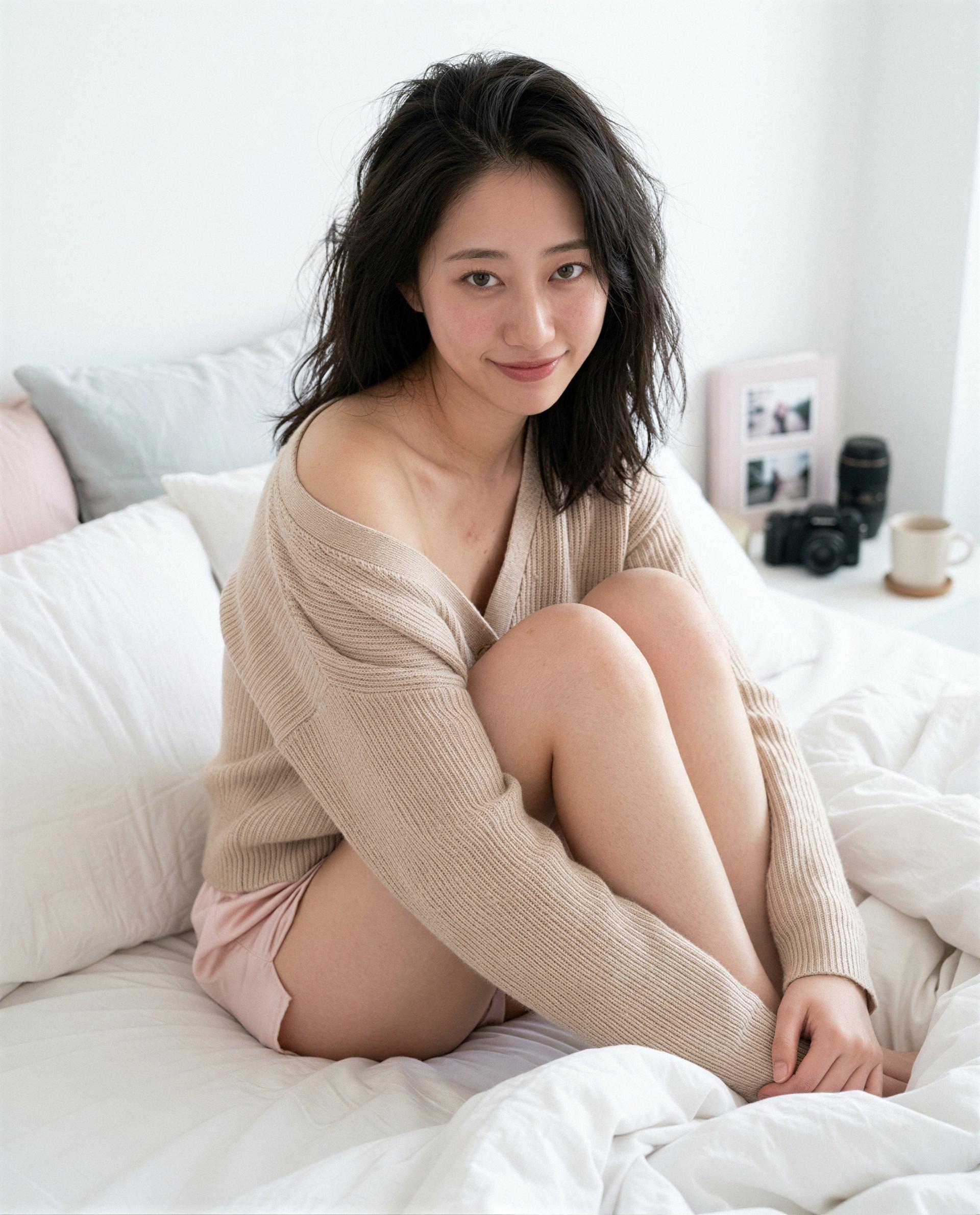 Sweater on, secrets off - slide in and I’ll reward you privately 😉💕, by Rui Yang