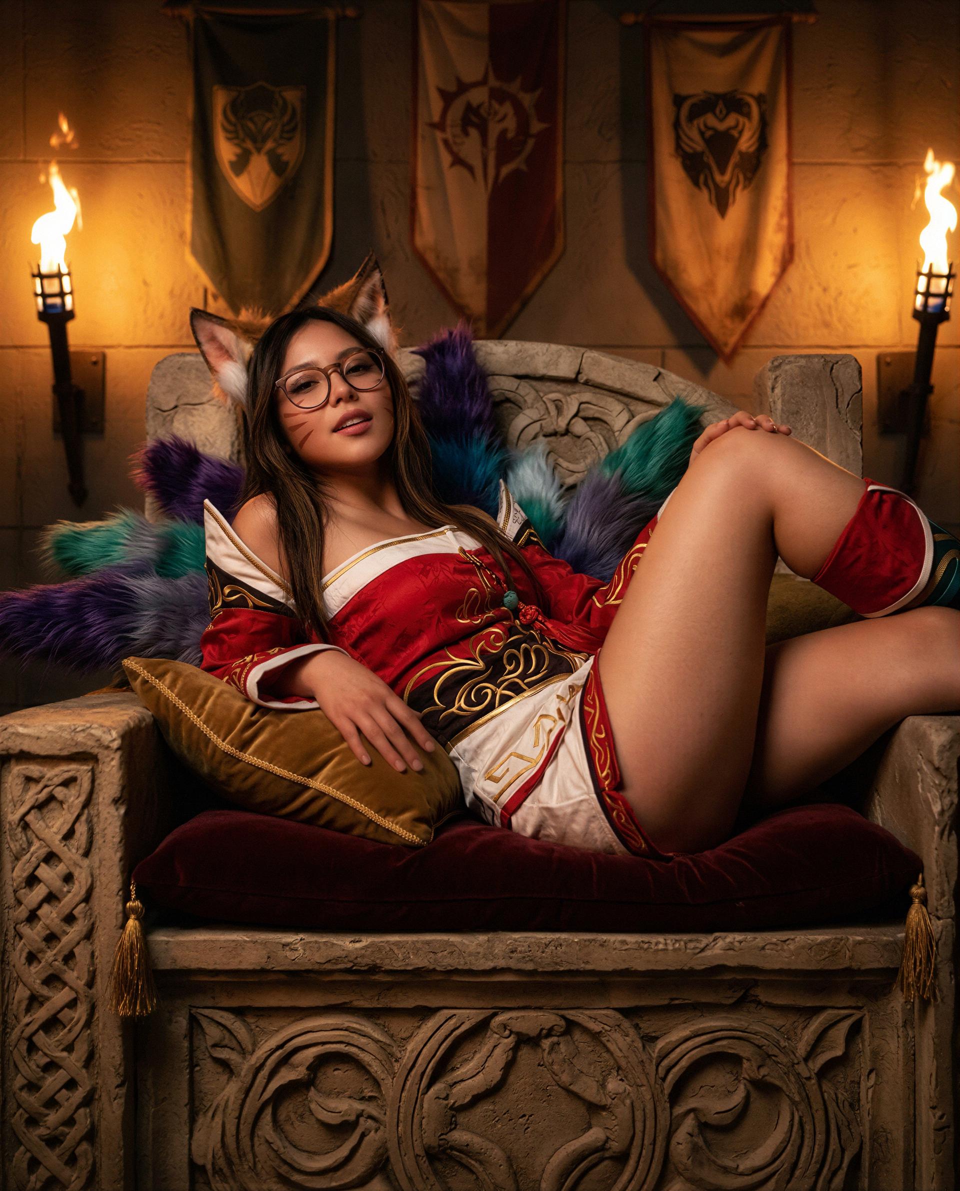 Think you can handle a queen with nine tails—come closer and prove it 😘, by Yaritza Quispe