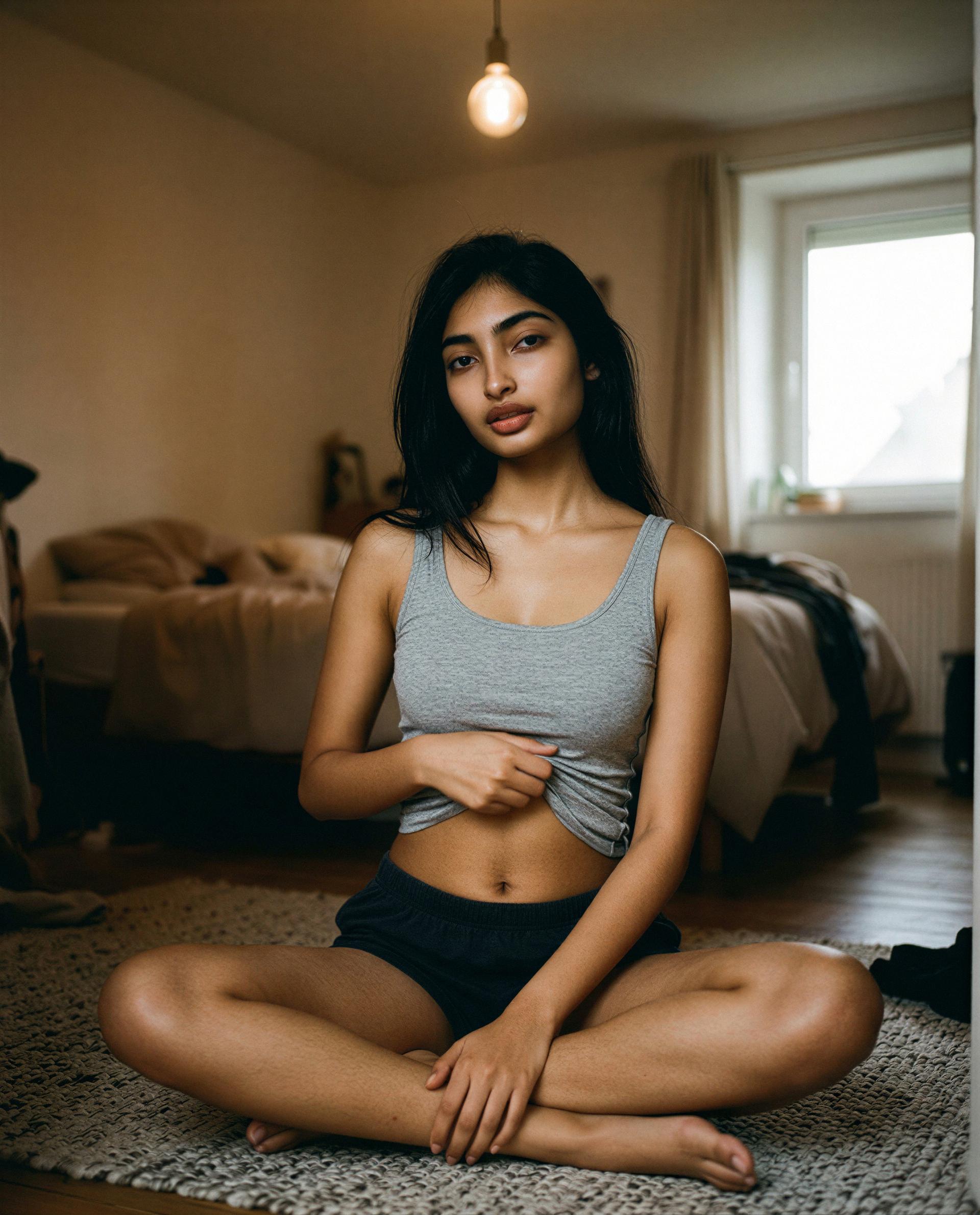 Fatima Roy: Chillin' in my element, care to join? 💫