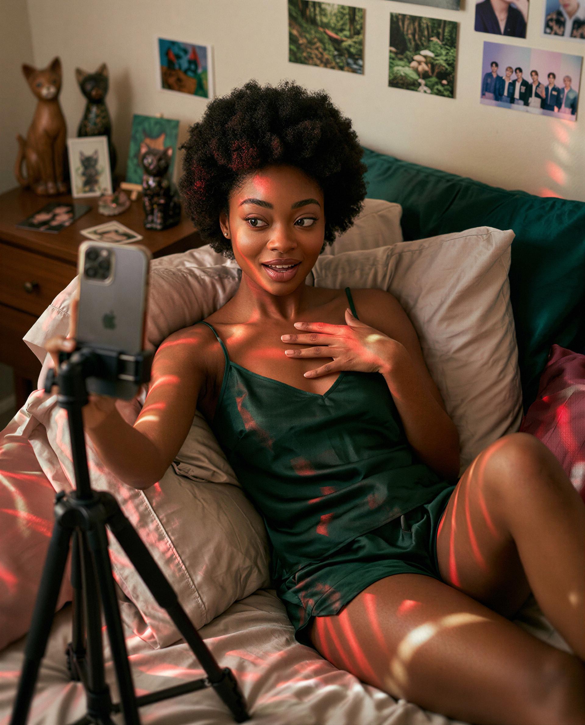 Lights dimmed, camera's rolling — unlock the full show? 🔐😉, by Zola Lewis