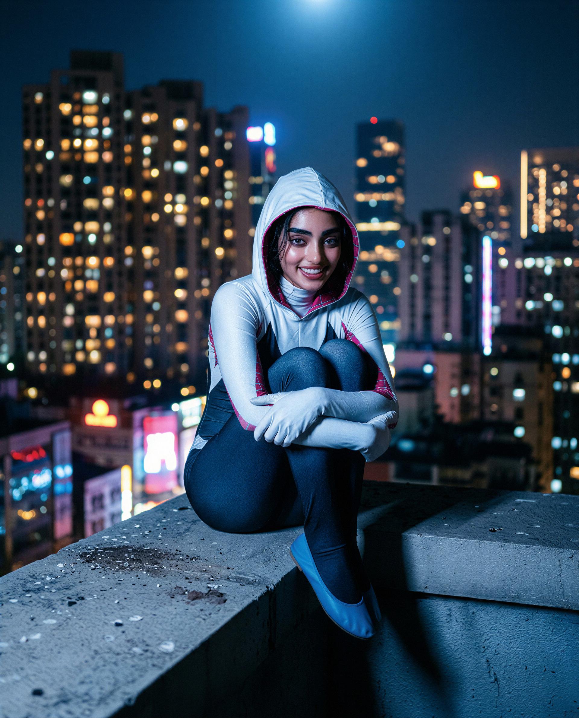 Moonlit and mischievous—slide in and I'll make the view worth it 😘, by Gul Ansari
