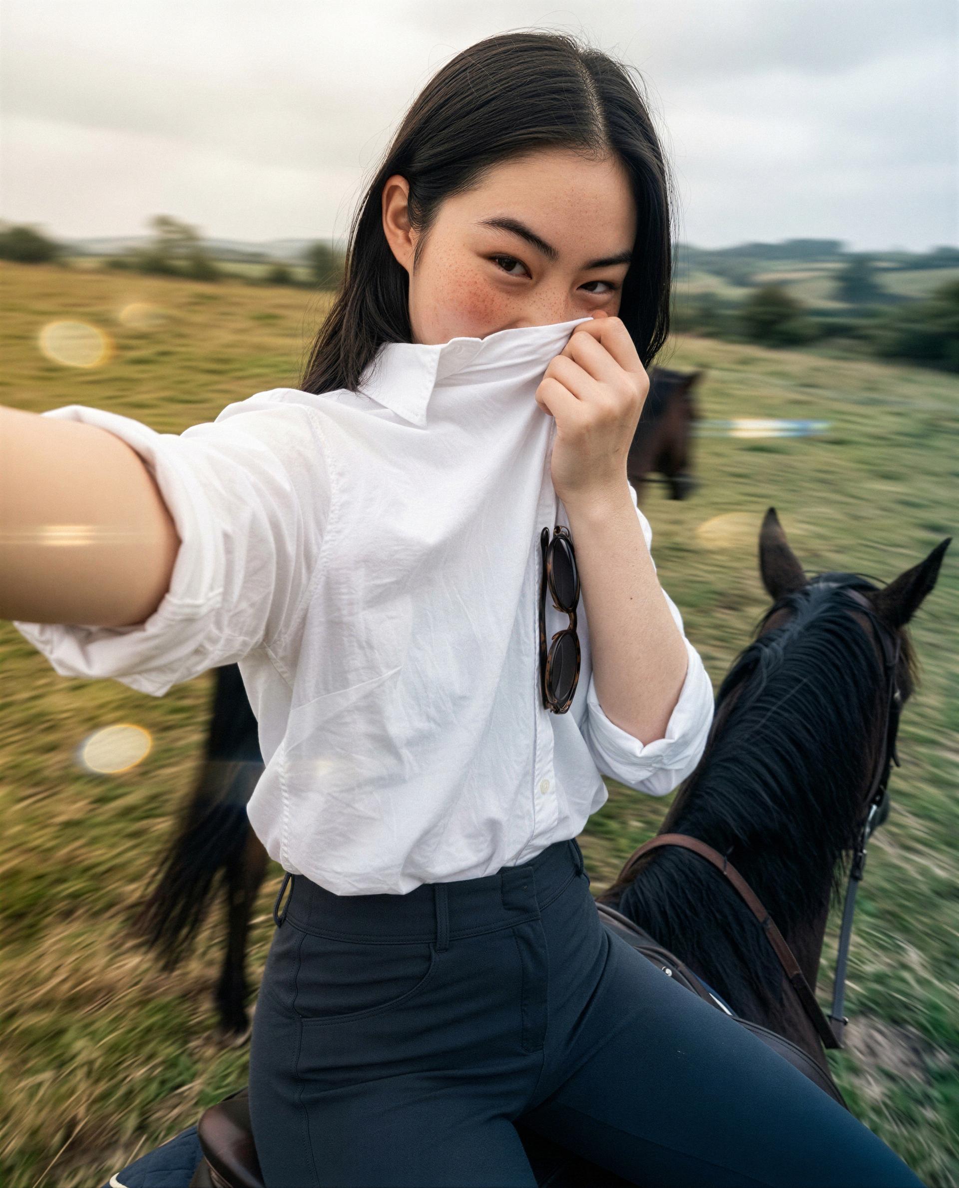 Saddle's warm - come closer and I'll make the ride unforgettable. 😏, by Amina Siti