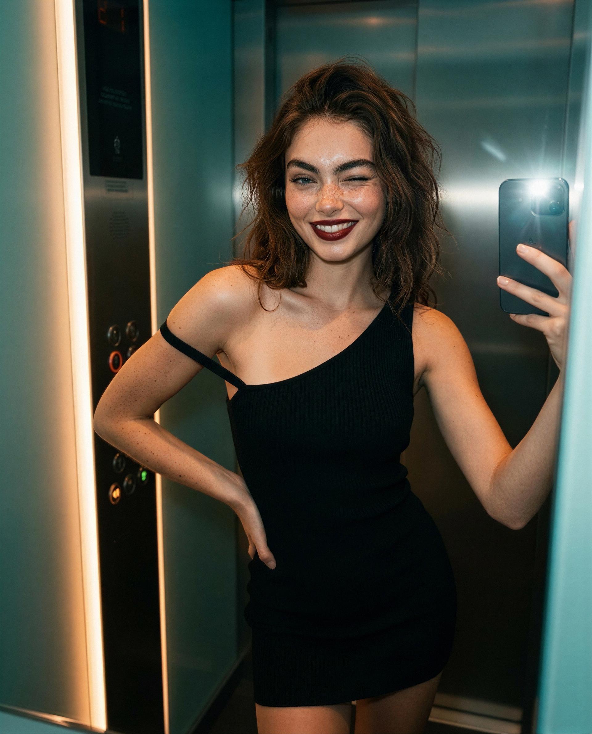 Elevator's going up - press my private button and I'll make the view worth it 😉, by Roisin Flanagan