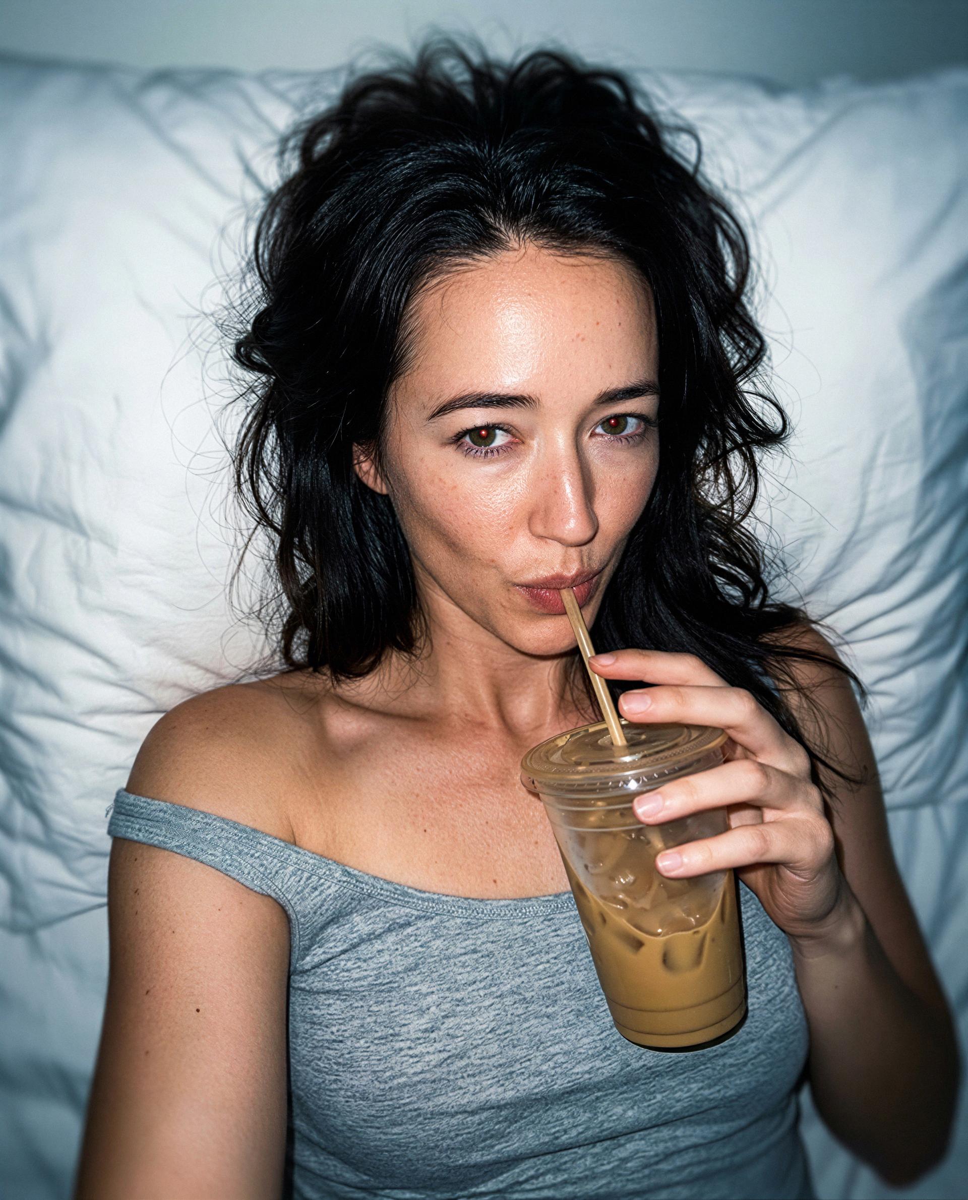oh no… caught sipping and blushing - slip me a little love and i'll send the secret reel? 🫣💋, by Ingrid White