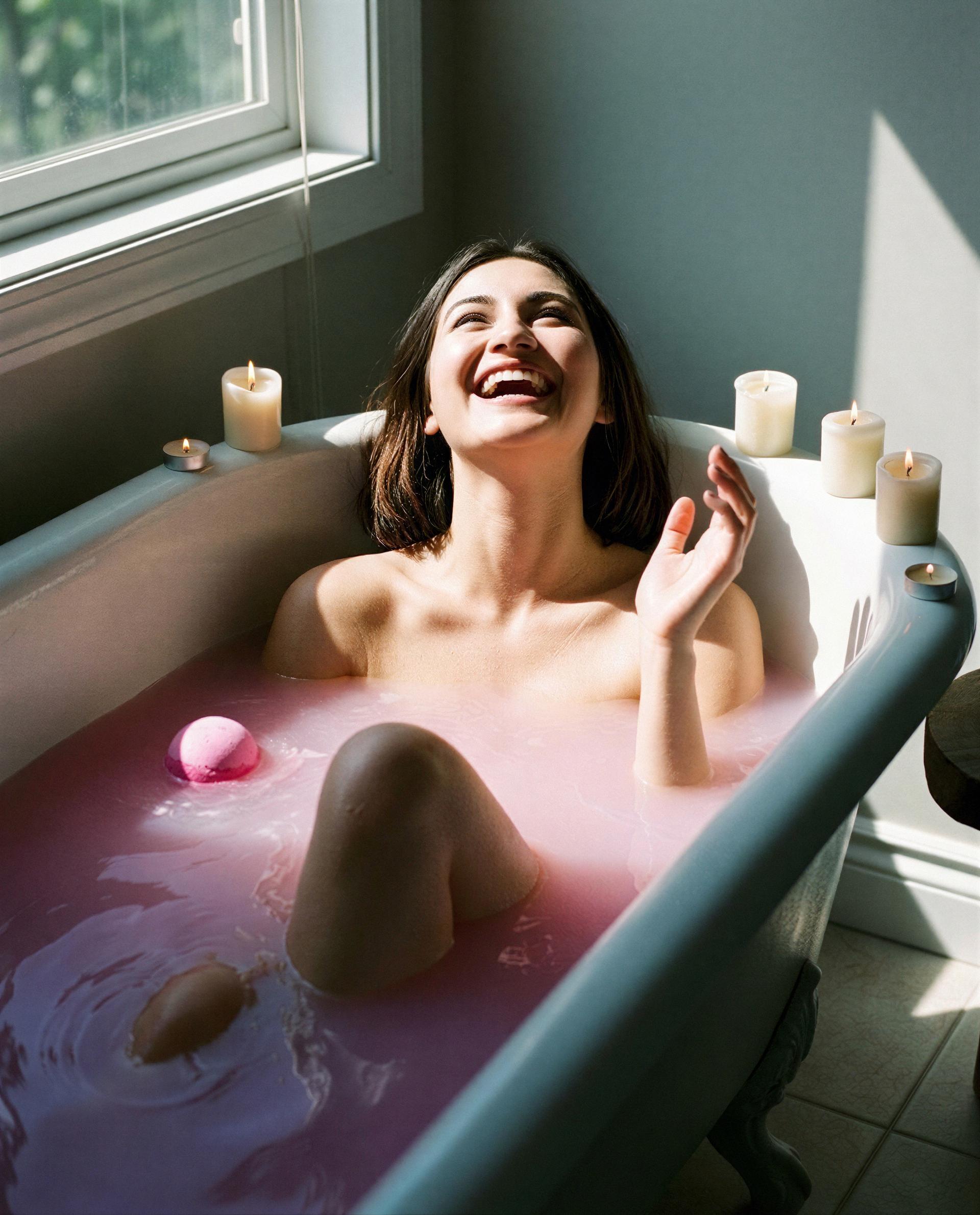 Welcome to my pink lagoon - steal a kiss and I’ll make it unforgettable 💋, by Gauri Ansari