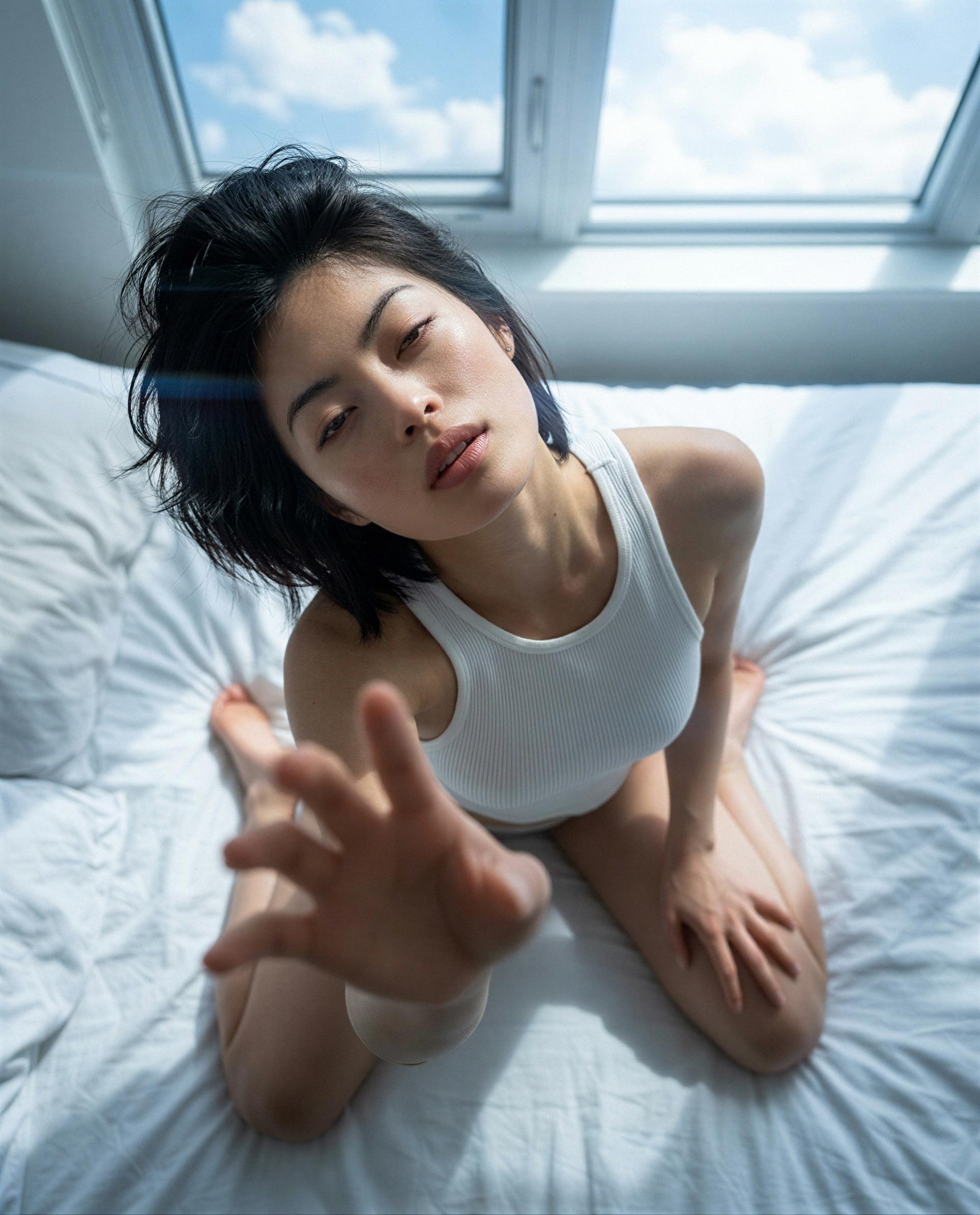 Right here, right now - trade your screen for my sheets and get first dibs on me 💋, by Roshni Karimov