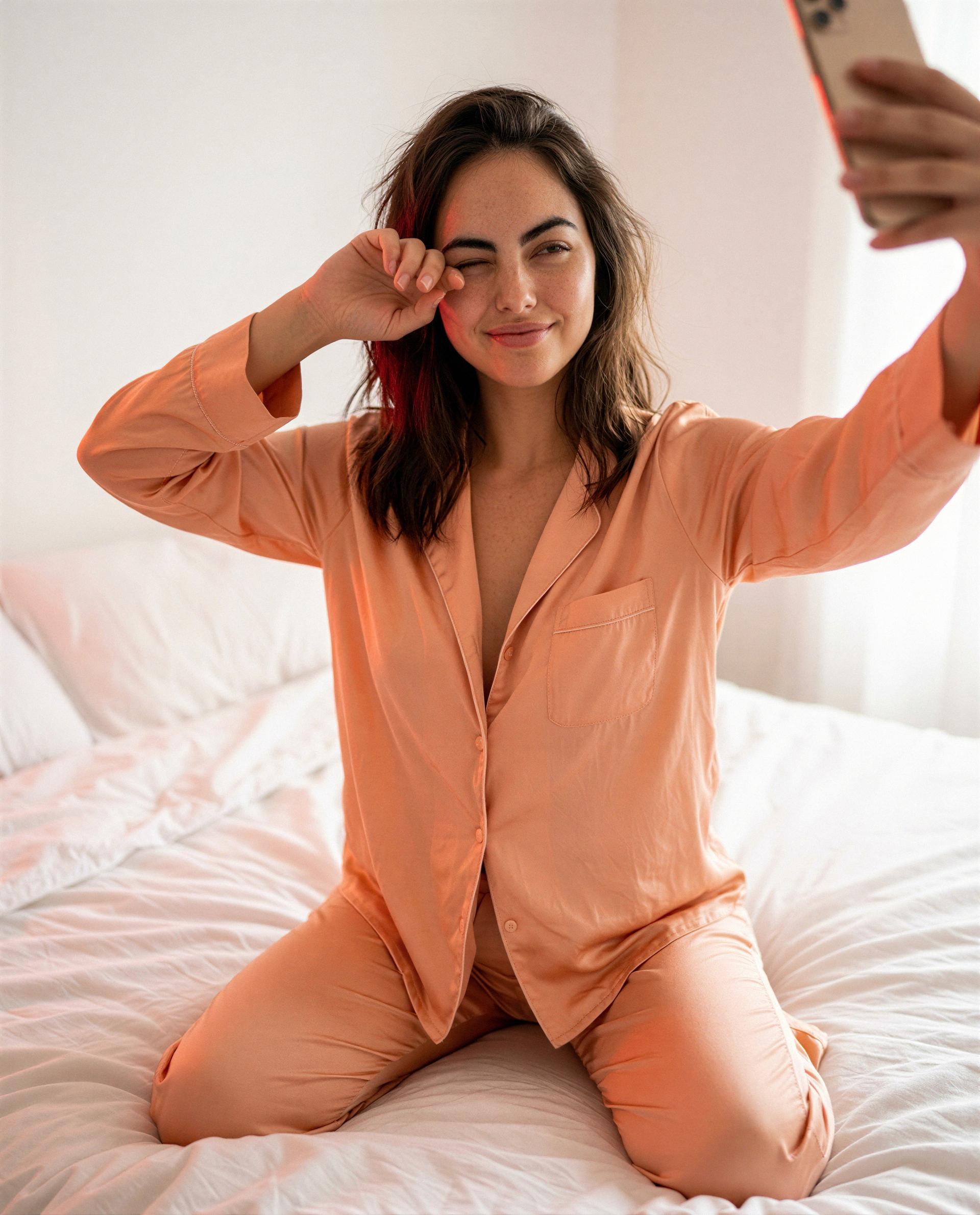 Room service said someone’s requested a personal tuck-in - think you can handle that tonight? 🫣, by Daniela Souza