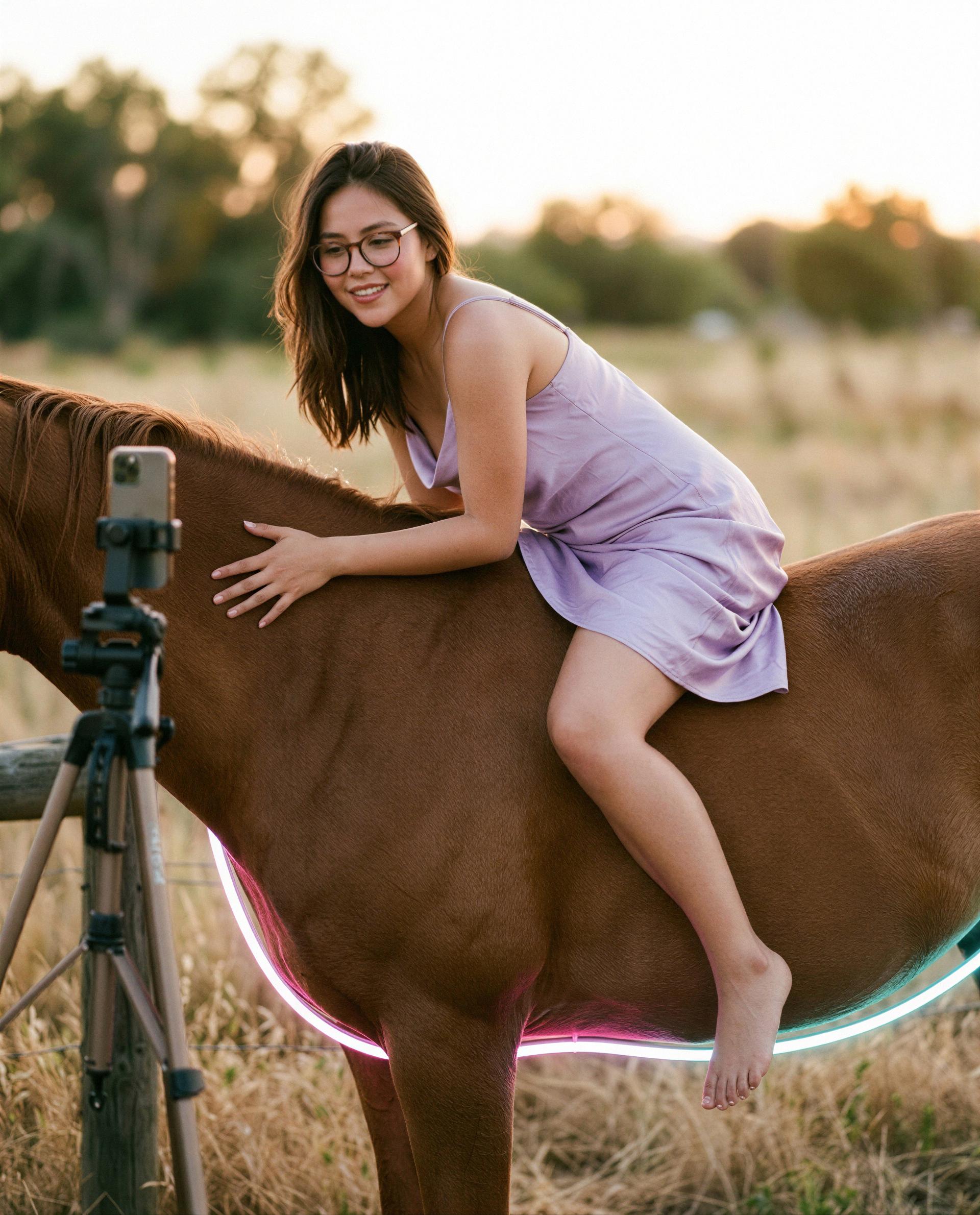 Bareback, barefoot, and only letting one person tag along - think you can handle this ride? 😉, by Yaritza Quispe