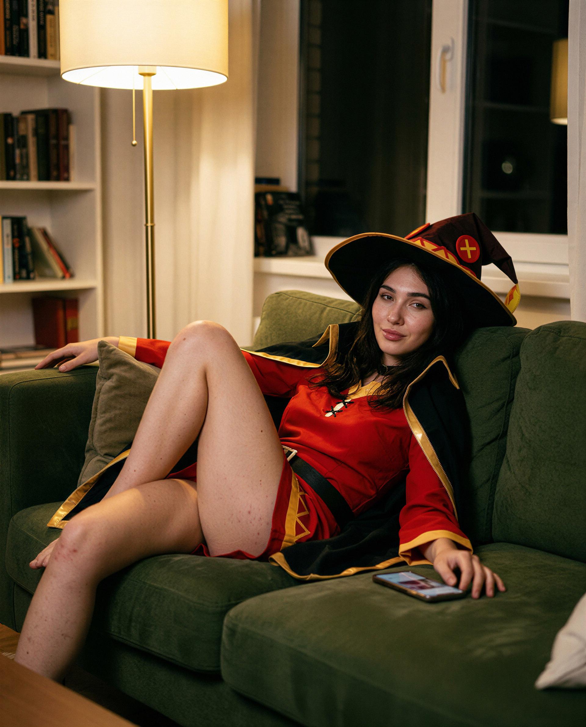 Saved you a spot on my couch and a secret in my DMs—care to claim both? 😉💕, by Daniela Macedo