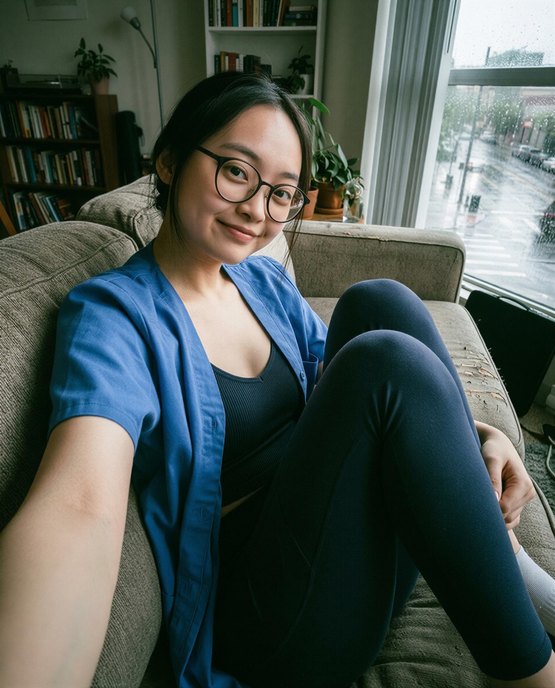 Rain on the window, unmade plans - let me rewrite your night., by Jing Guan