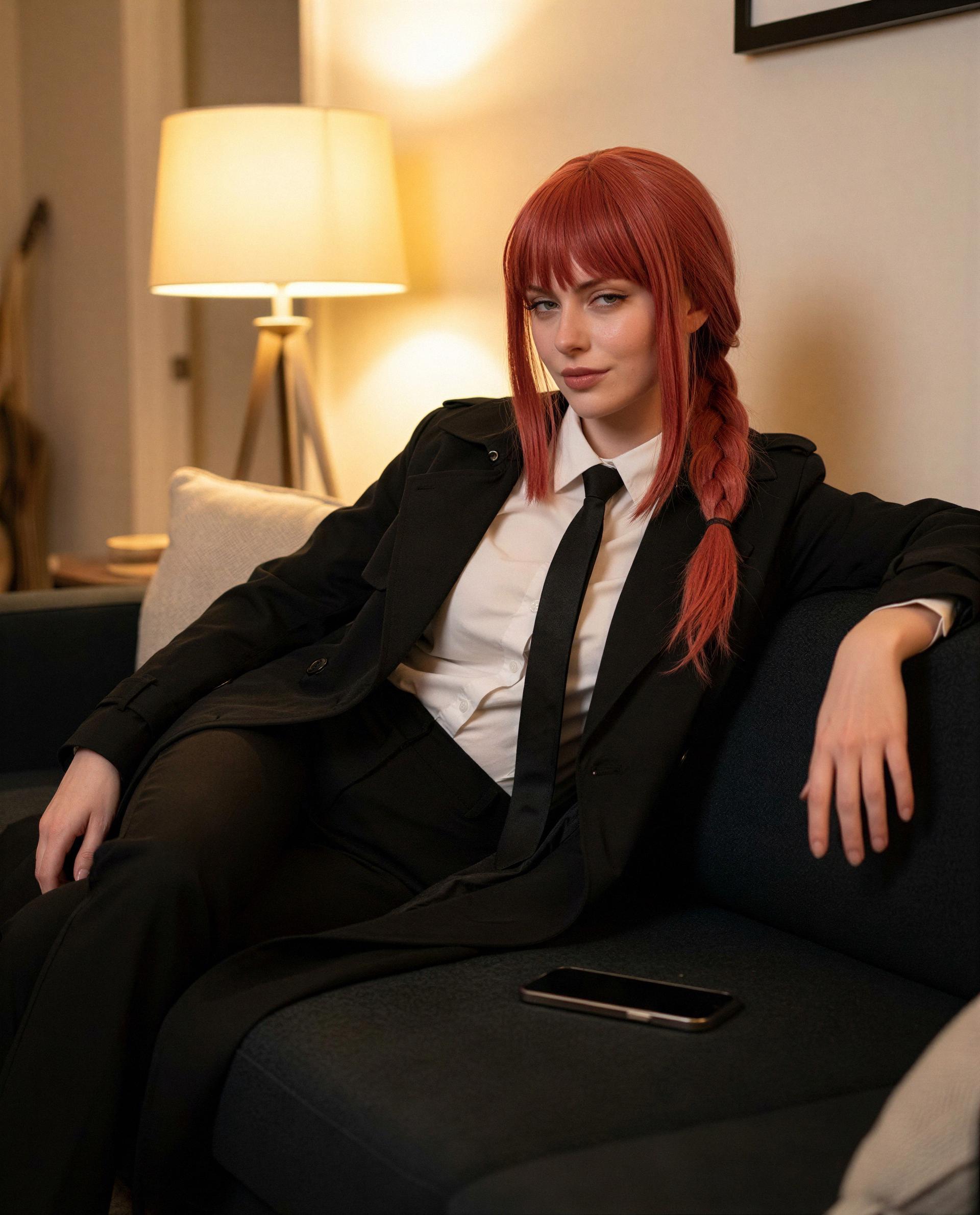 All buttoned up but far from innocent - come sit with me and find out why, babe 😉, by Valentina Marshall