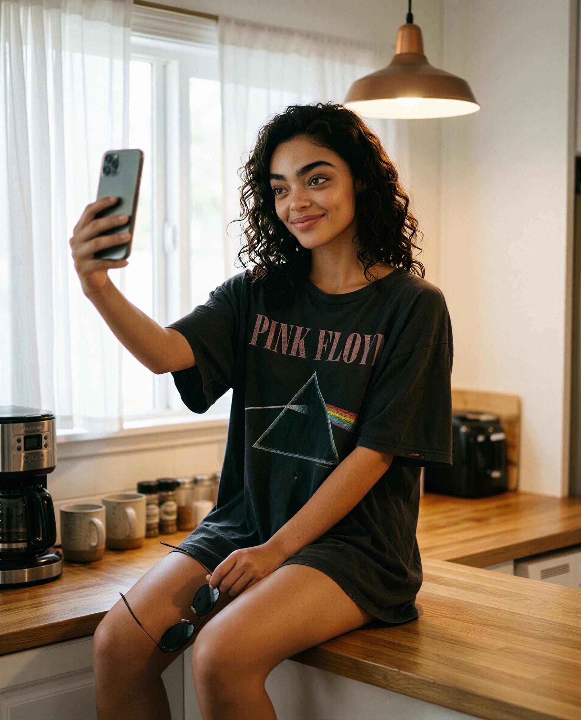 just me and my favorite shirt, ready to make some memories 📸 — Faith White