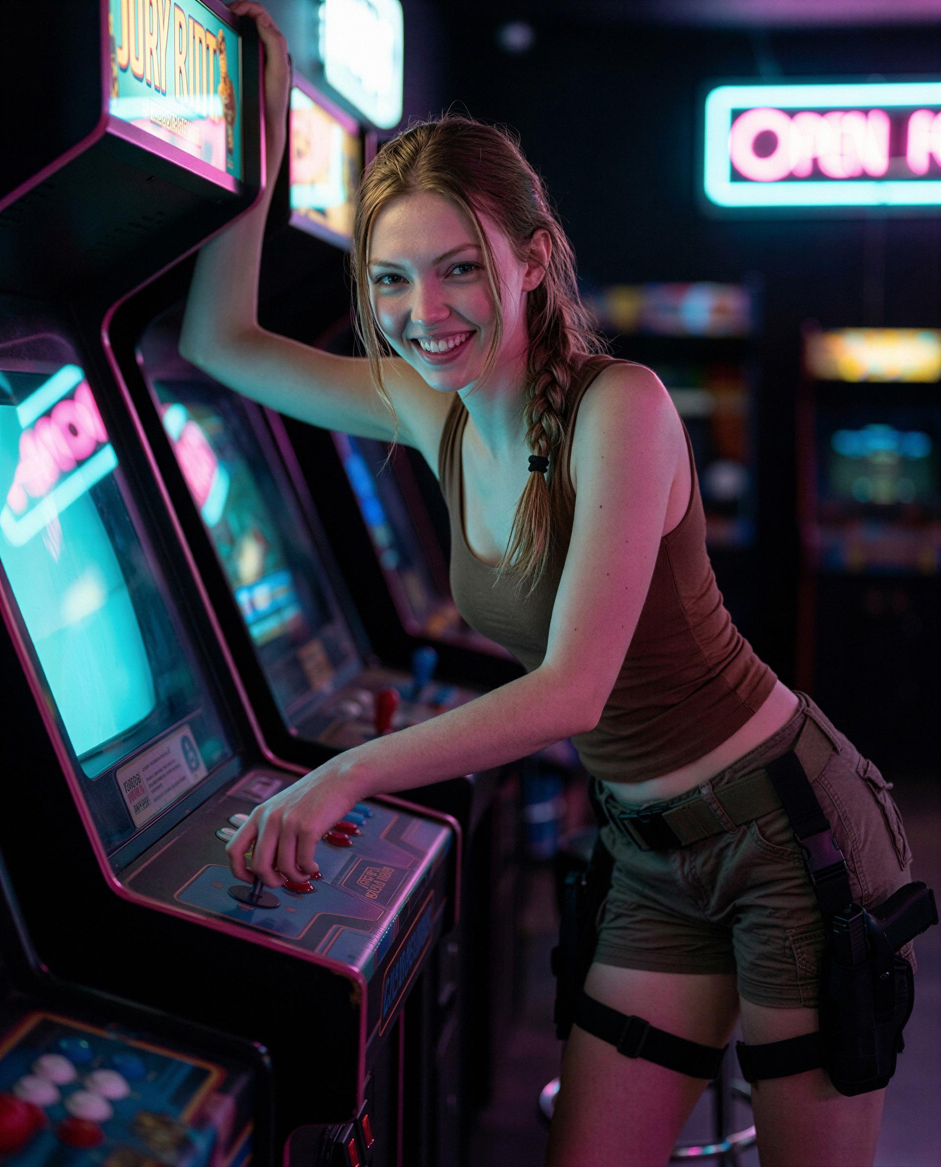 kinda nervous about posting this… outscore me and you earn a private little celebration 😳🎮, by Anastasia Ivanova