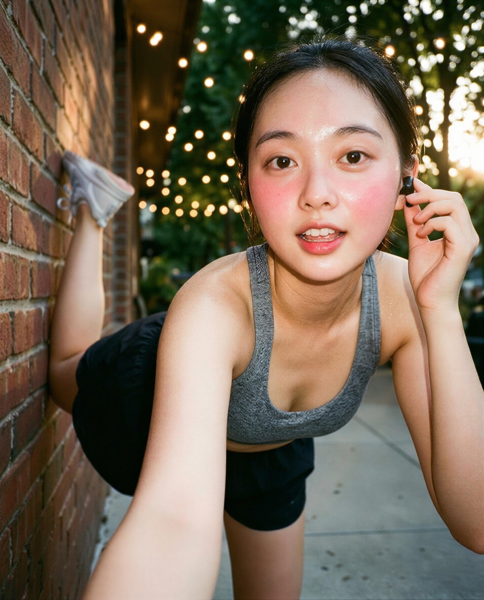 Sweat, earbuds, and a secret—want a private cooldown?, by Jing Guan